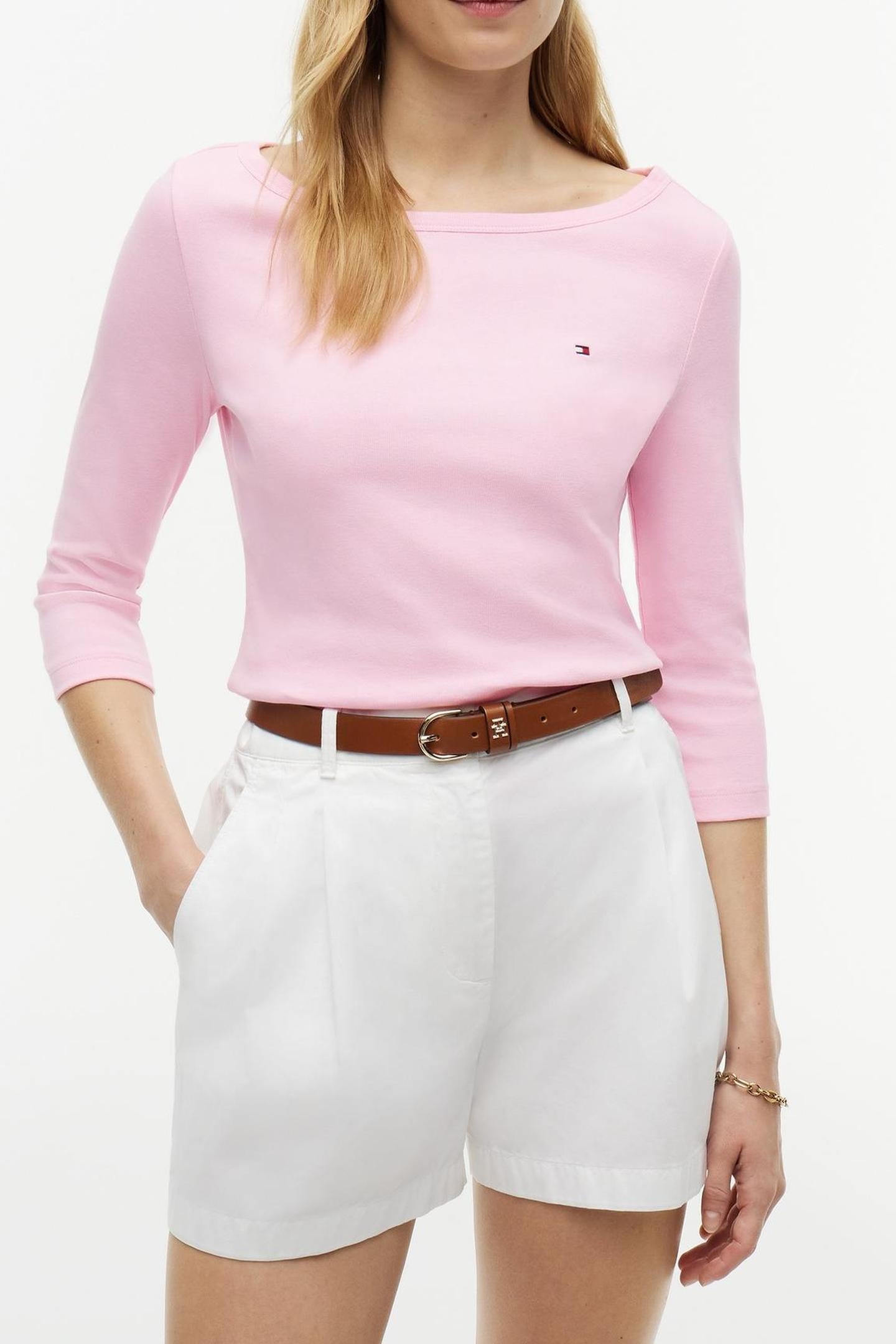 CODY BOAT-NECK 3/4 SLEEVE CLASSIC PINK 2