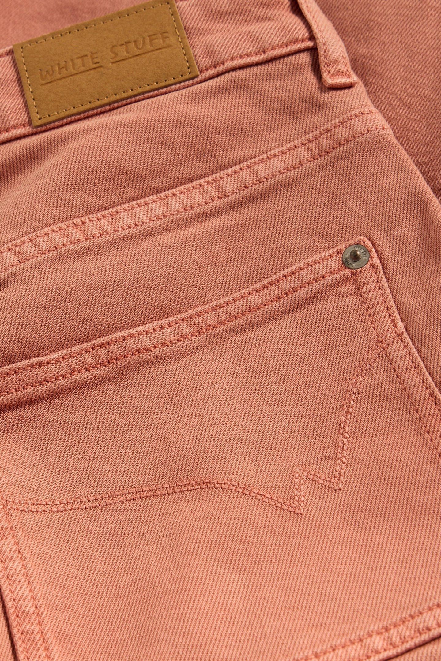 TIA WIDE LEG CROP JEAN MID ORANGE 5