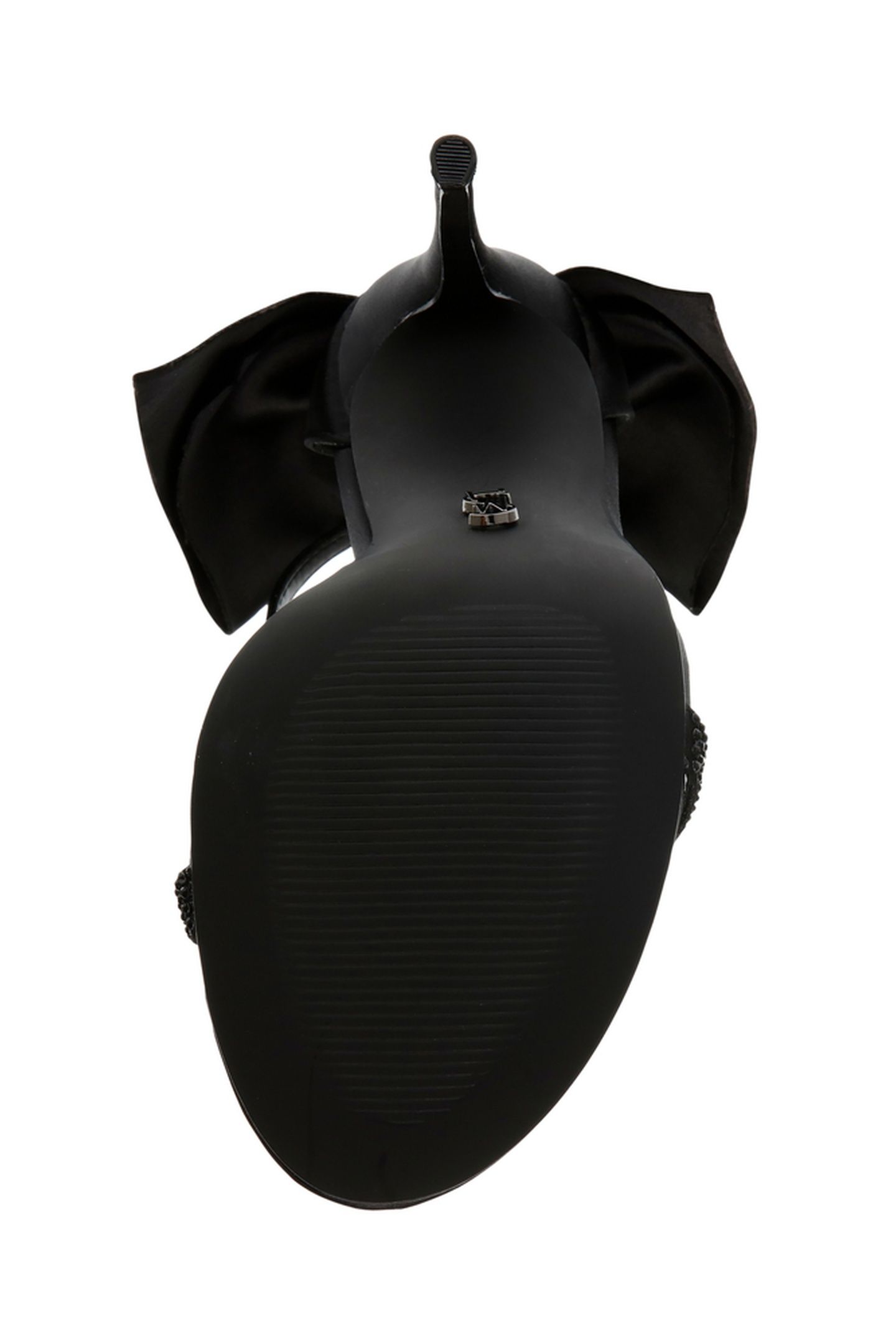 BELLAROSA SANDALS BLACK SATIN 6