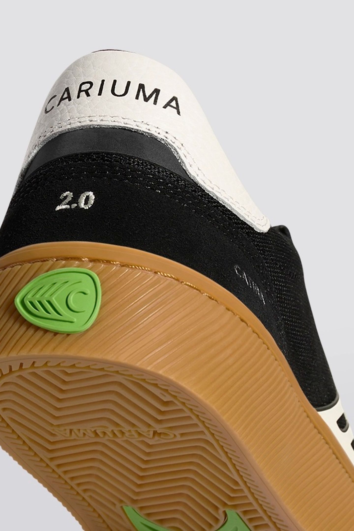 CATIBA PRO 2.0 SUEDE AND CORDURA GUM BLACK IVORY LOGO 4