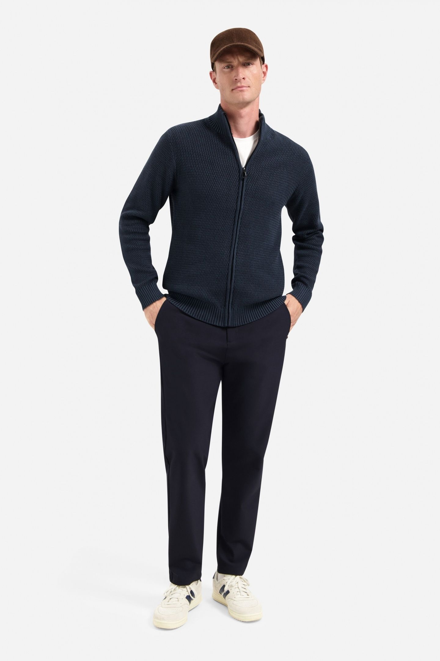 CARDIGAN 2 COLOURED MELANGE NIGHT 2