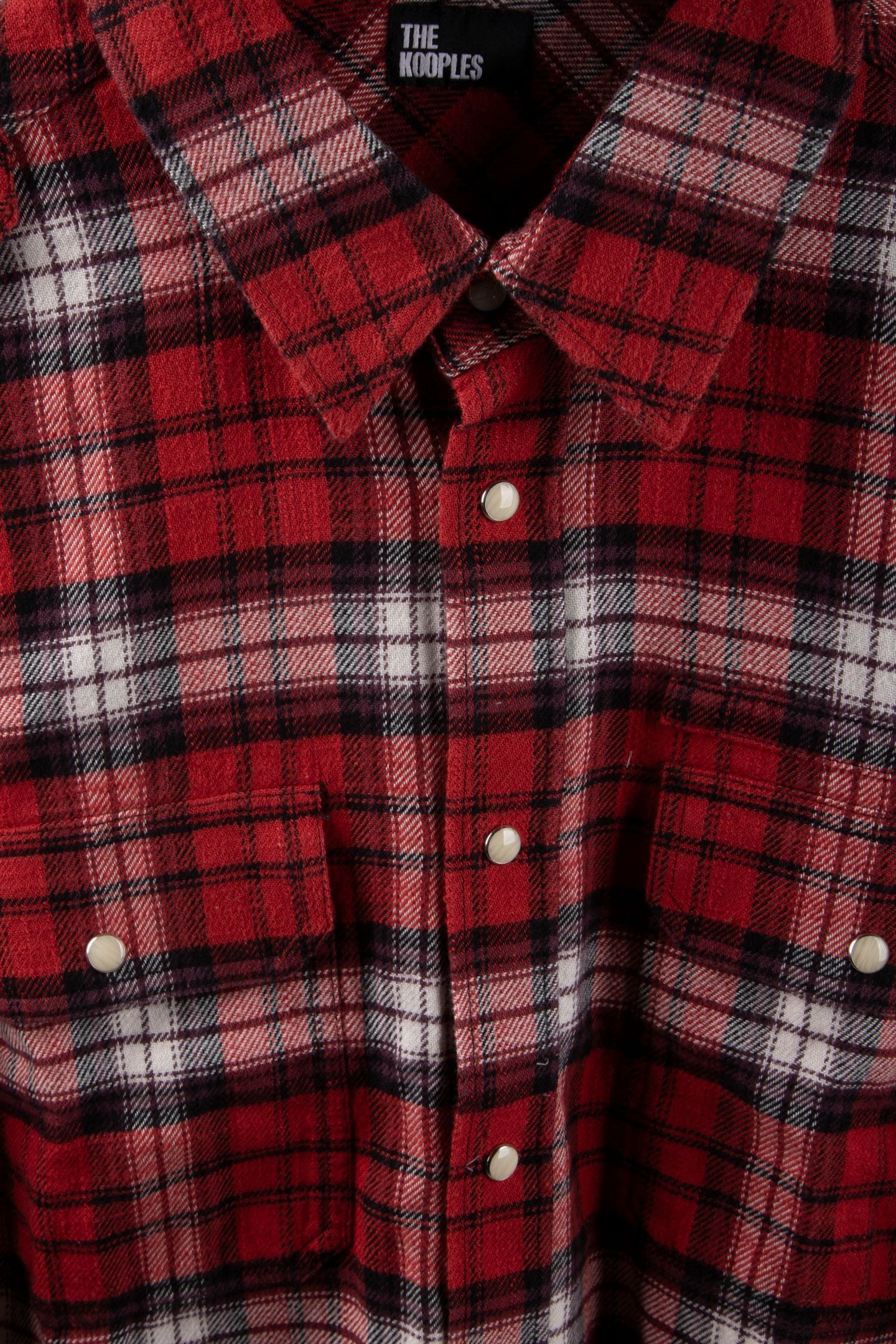 LONG-SLEEVED CHECKED SHIRT BLACK-RED-WHITE 4