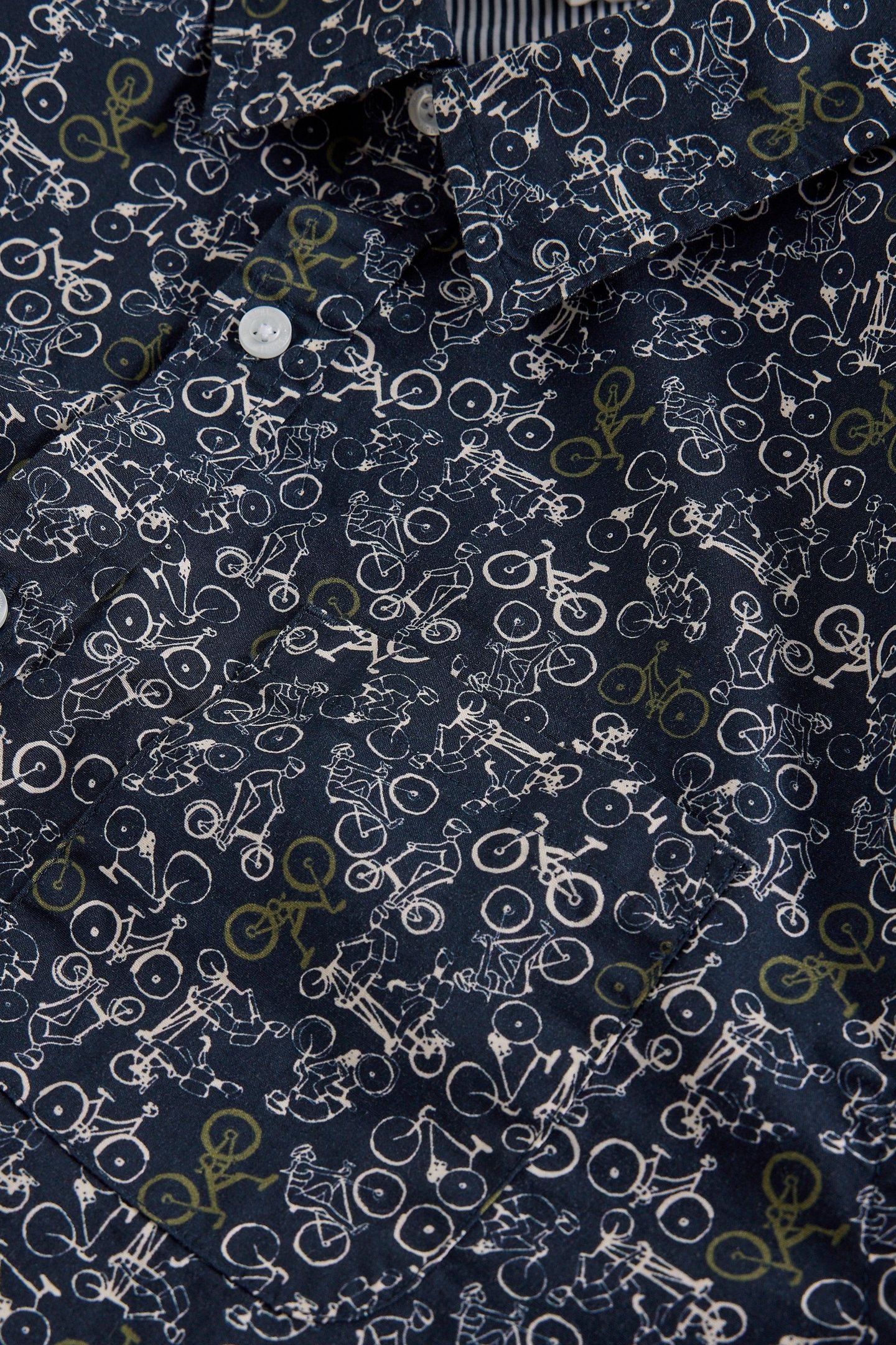 BIKE PRINTED SHIRT NAVY PRINT 4