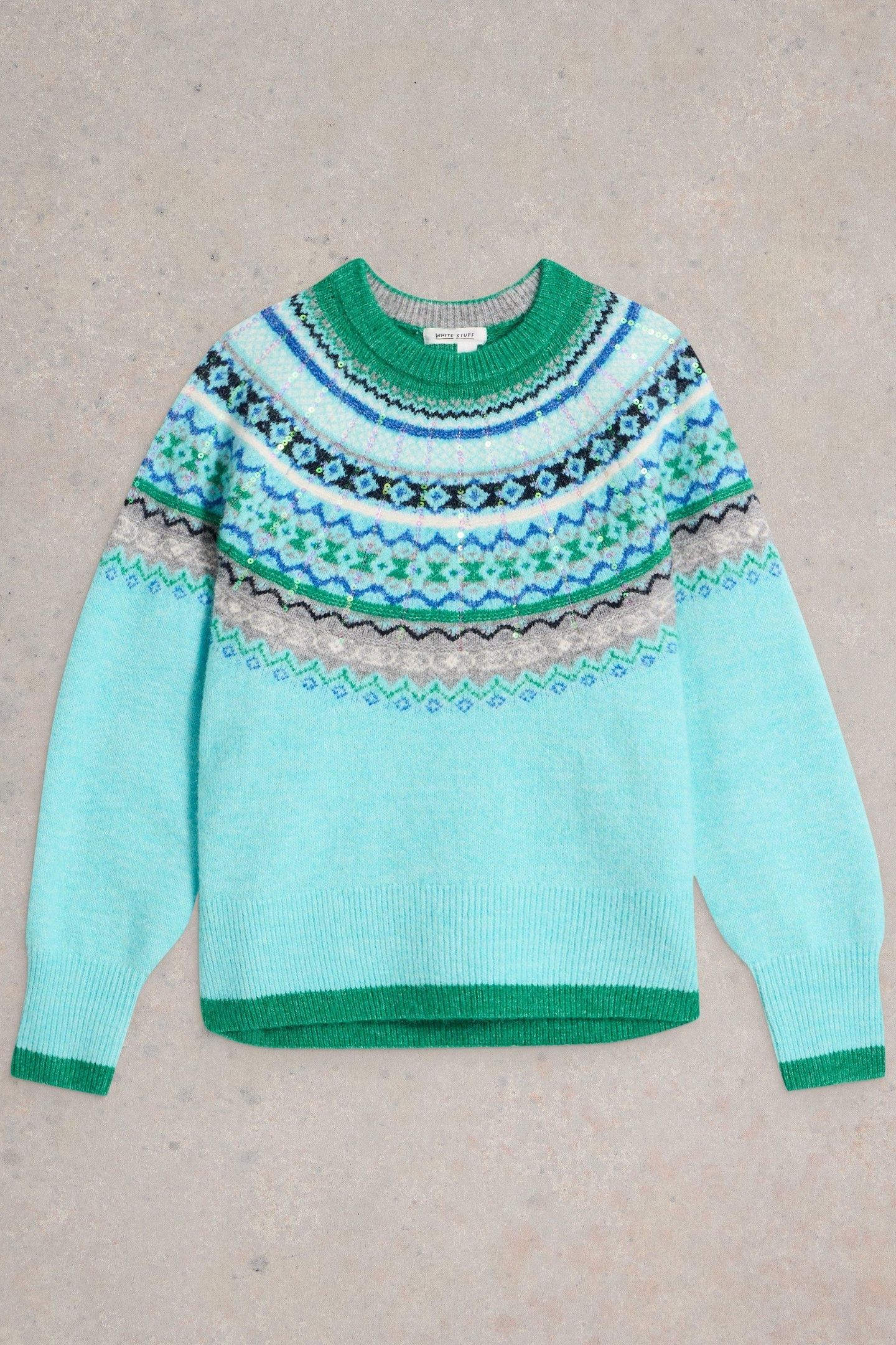 FROSTED FAIRISLE JUMPER BLUE MULTI 3