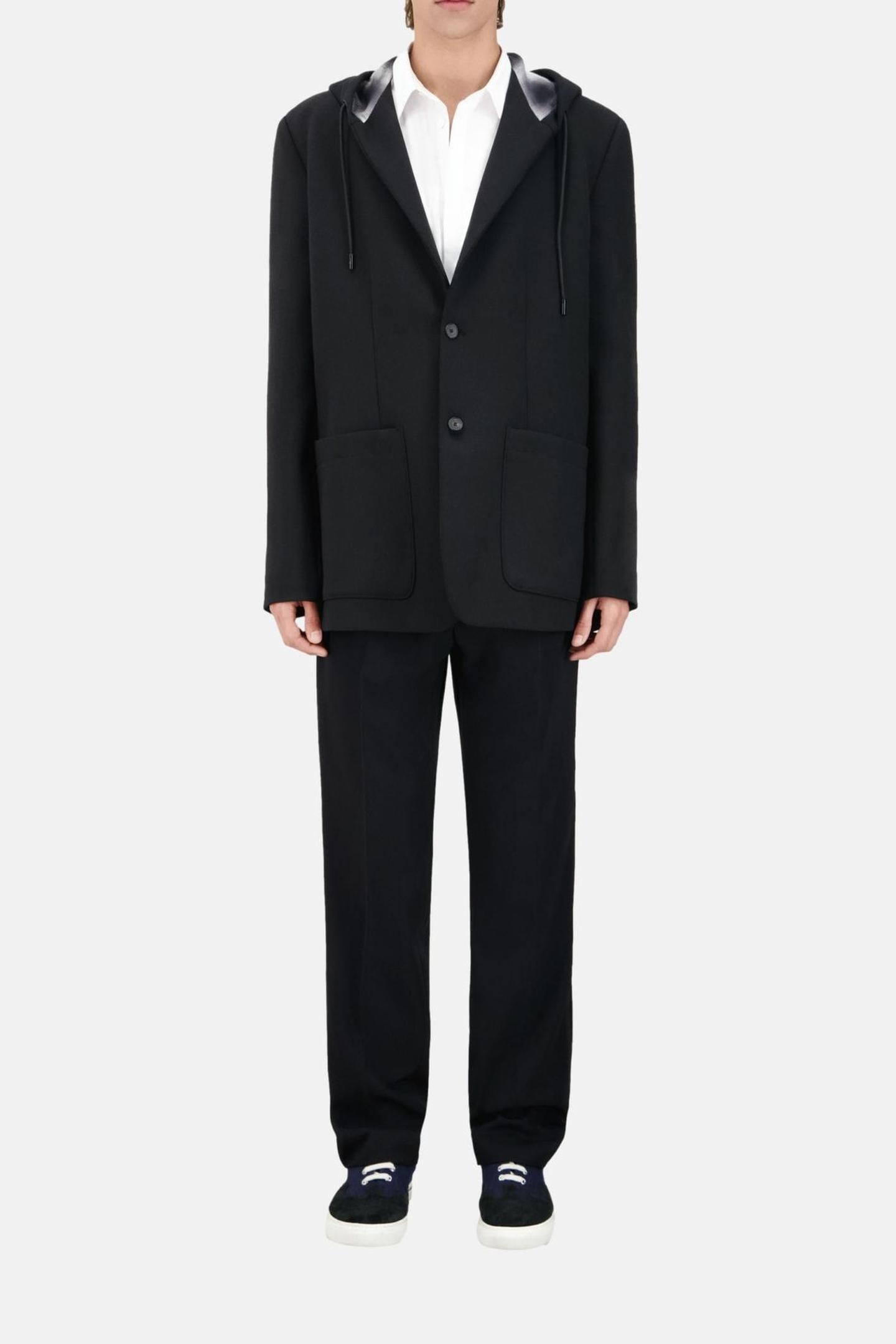 SUIT JACKET WITH HOOD BLACK 3
