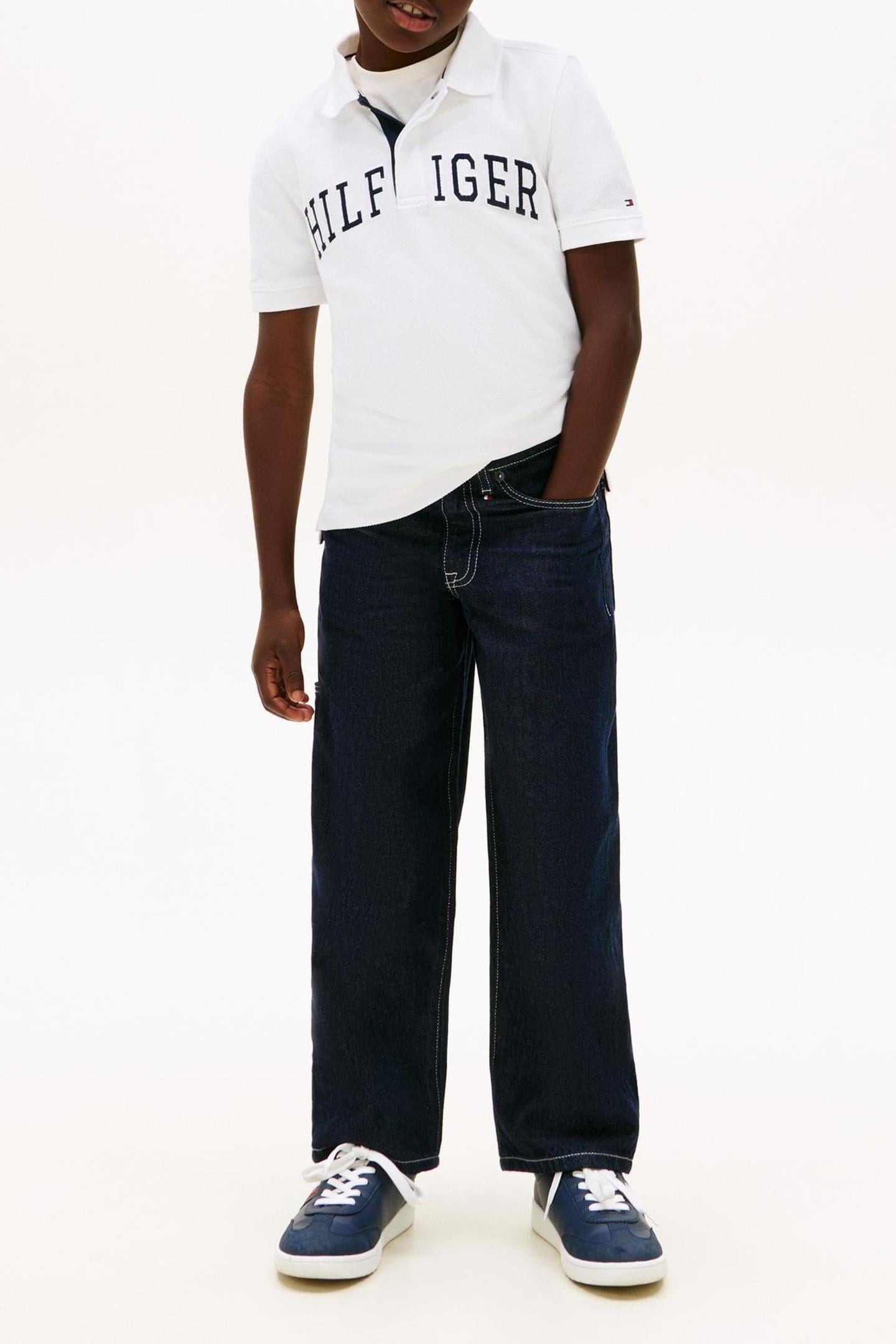 BOYS HILFIGER VARSITY WHITE 1