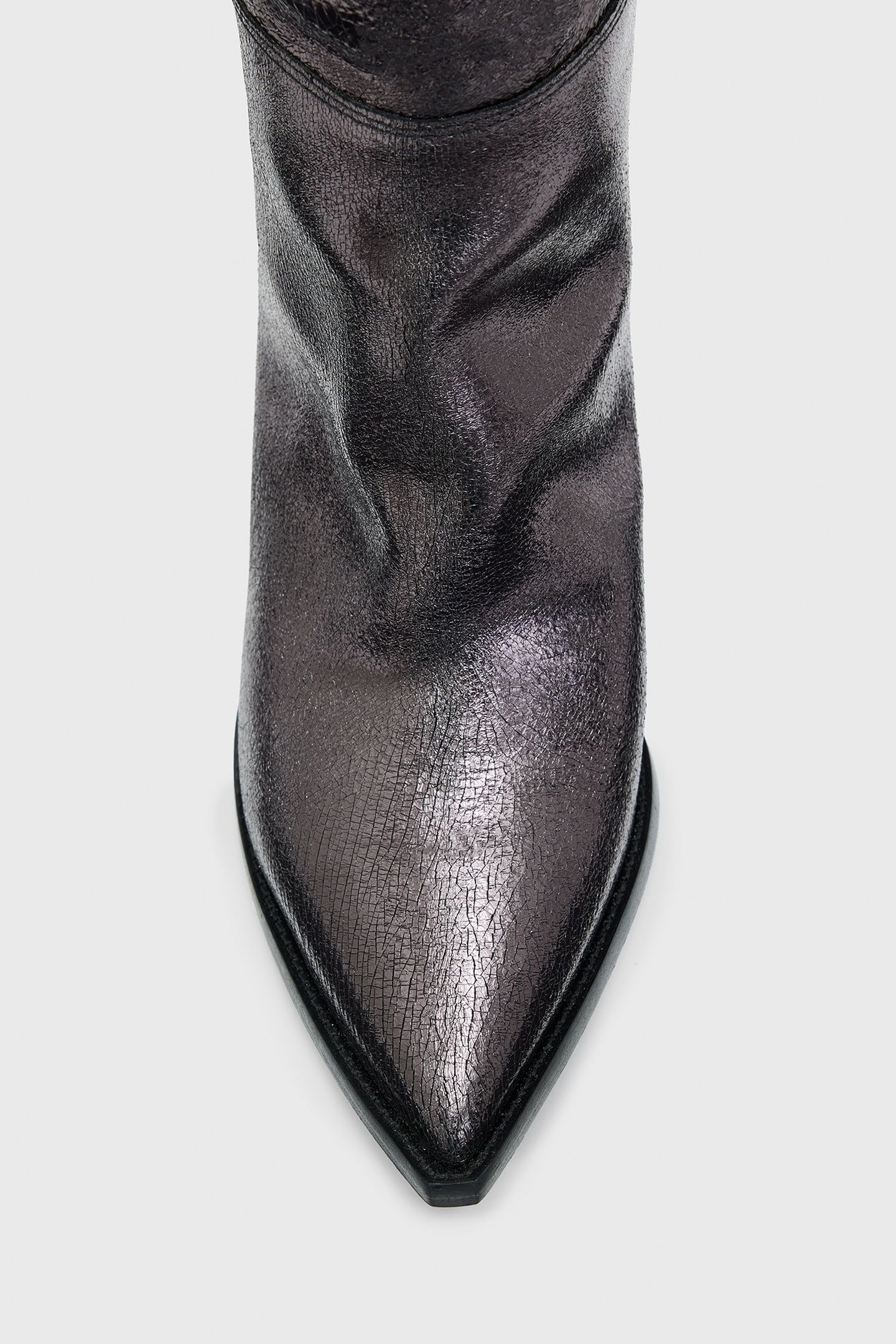 REINA CRINKLE BOOT GUNMETAL GREY 6