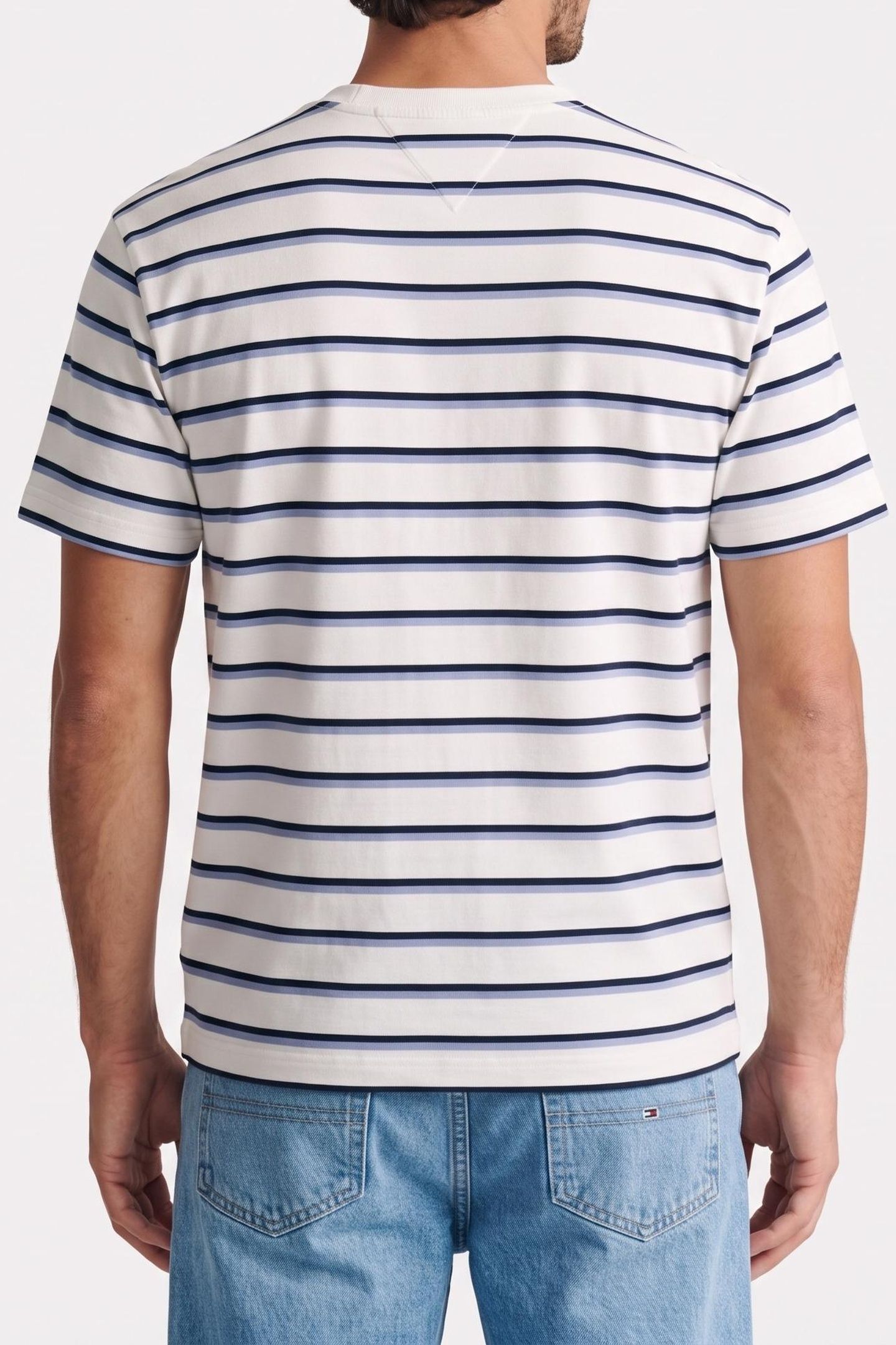 RELAXED LABEL SS TEE ANCIENT WHITE STRIPE 2