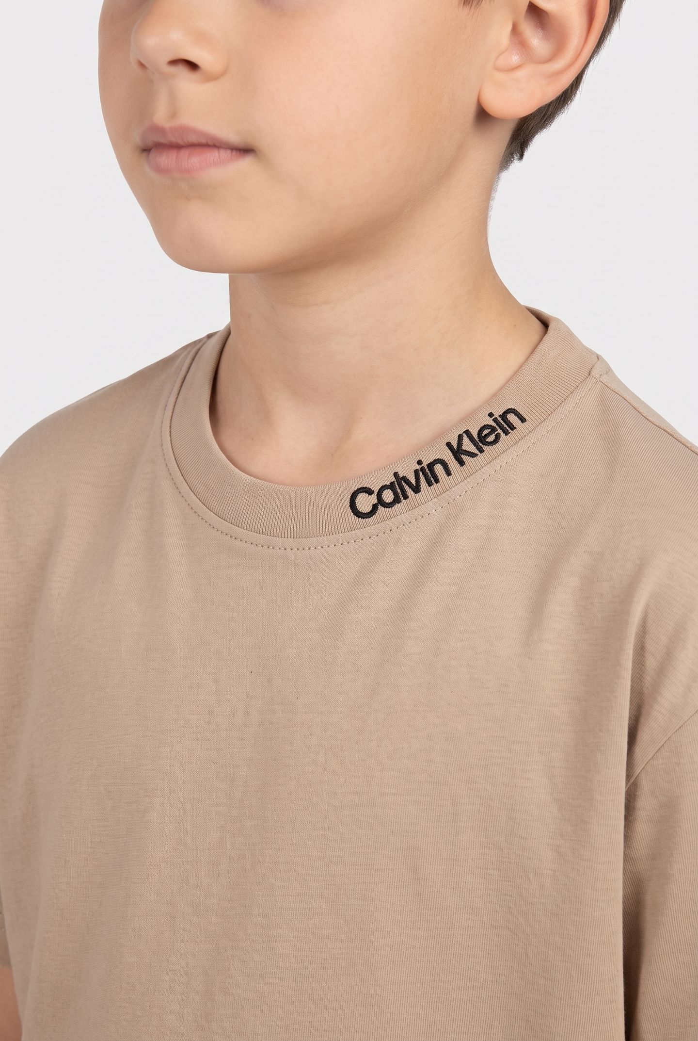 BOYS 2-PACK EMBROIDERED LOGO SHORT SLEEVE SET HUMUS/BLACK 3