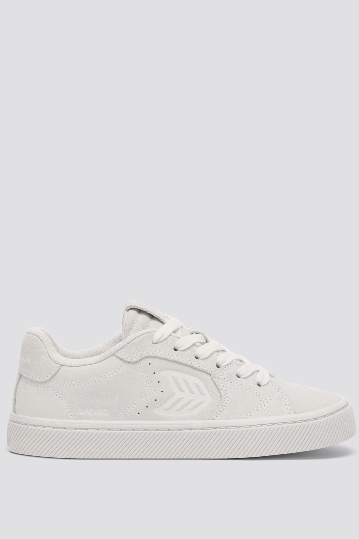 SALVAS SUEDE ALL SMOKE WHITE 4