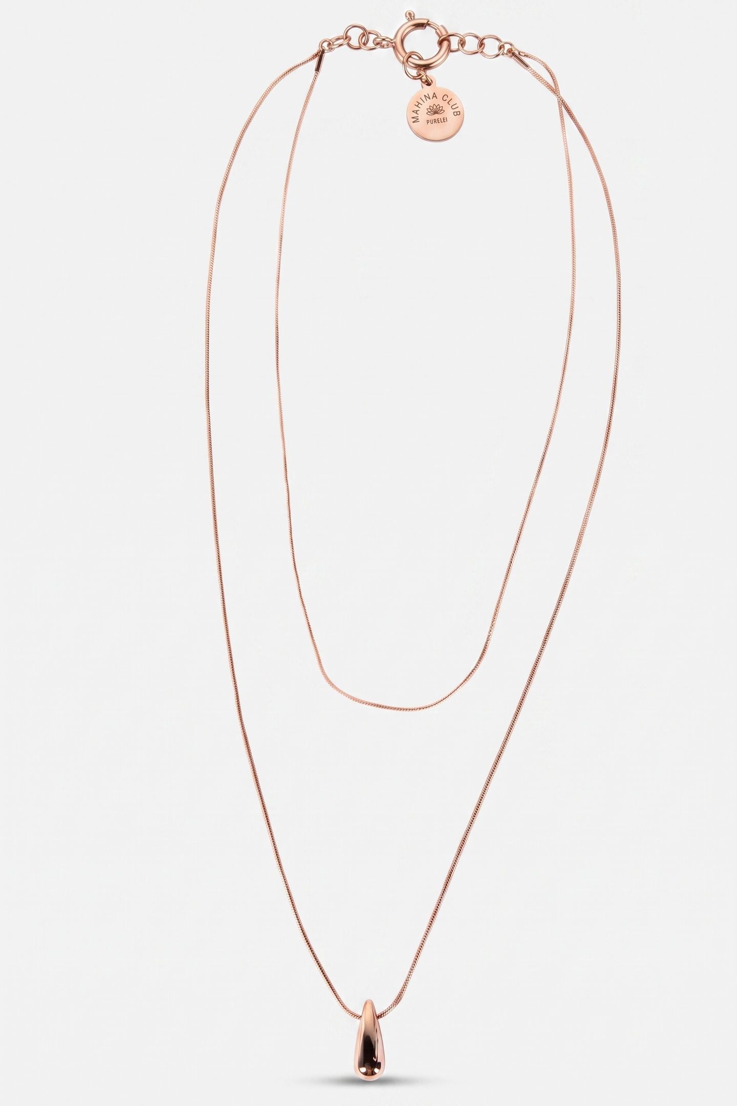 MAHINA CLUB DEWDROP SET ROSEGOLD 3
