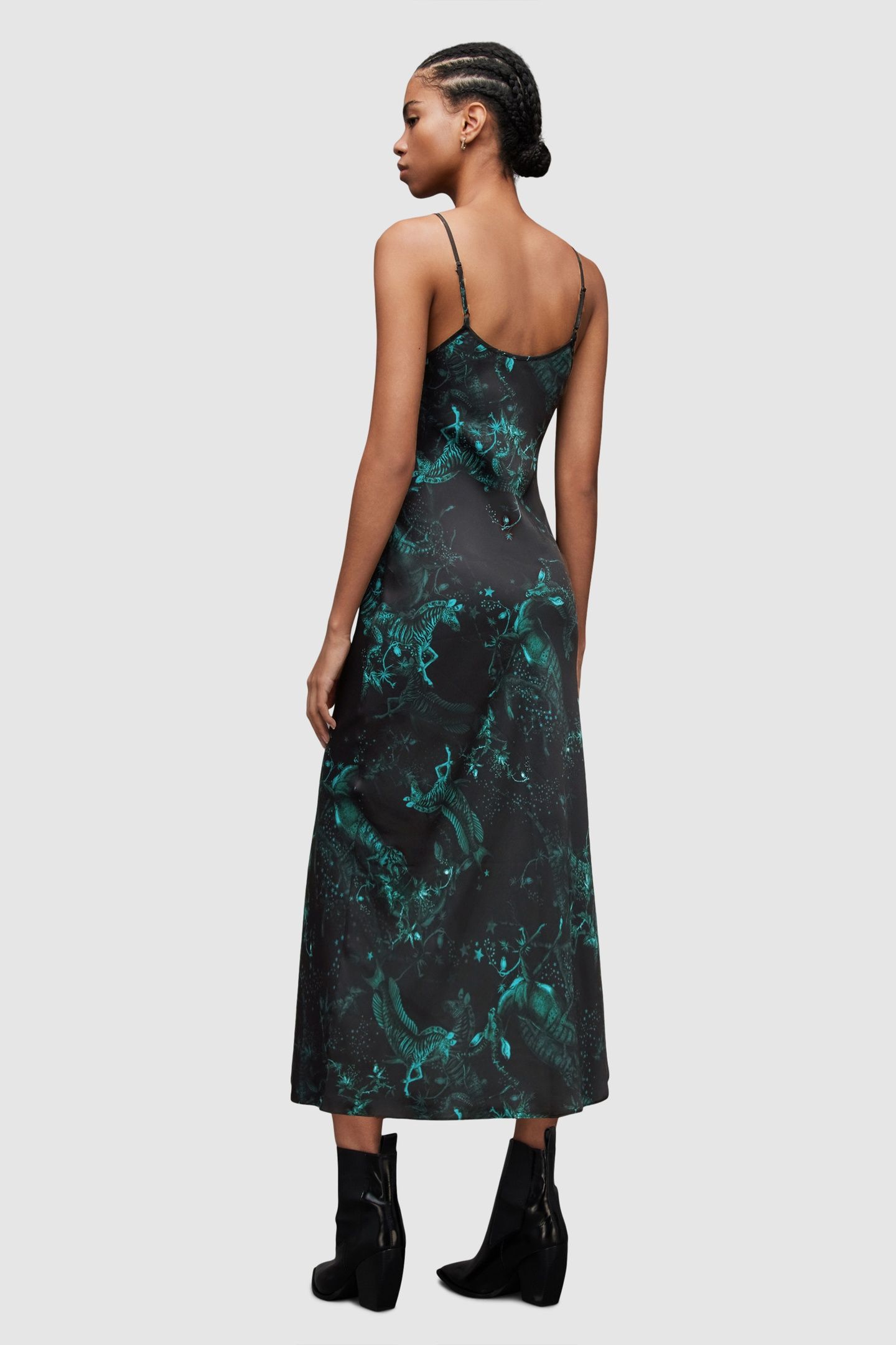 MELODY ZIG DRESS JEWEL GREEN 4