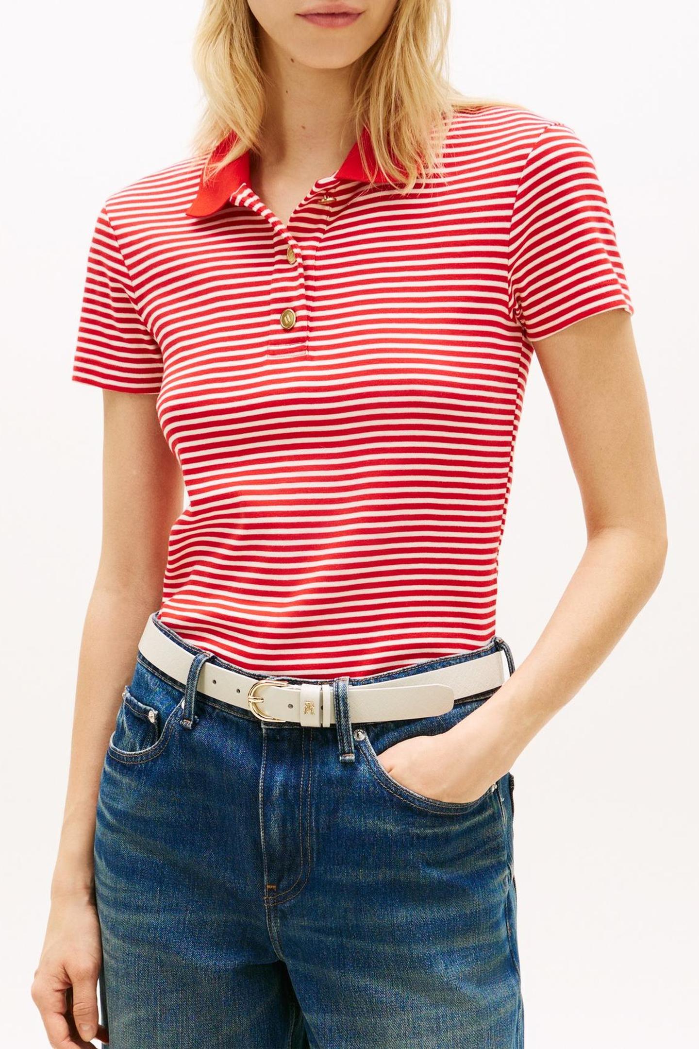 GOLD BUTTON SLIM SS SMALL BRT FIREWORKS/CALICO 1