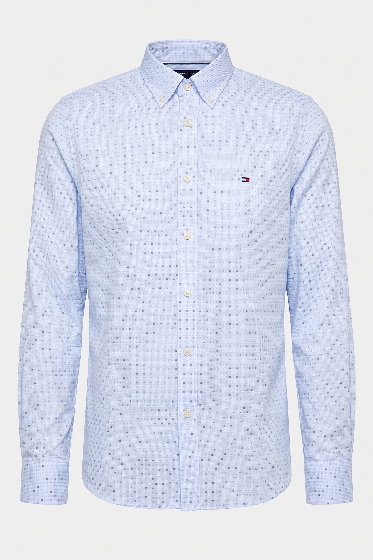 FLEX POPLIN MINI PRINT SHIRT SWEET BLUE 3