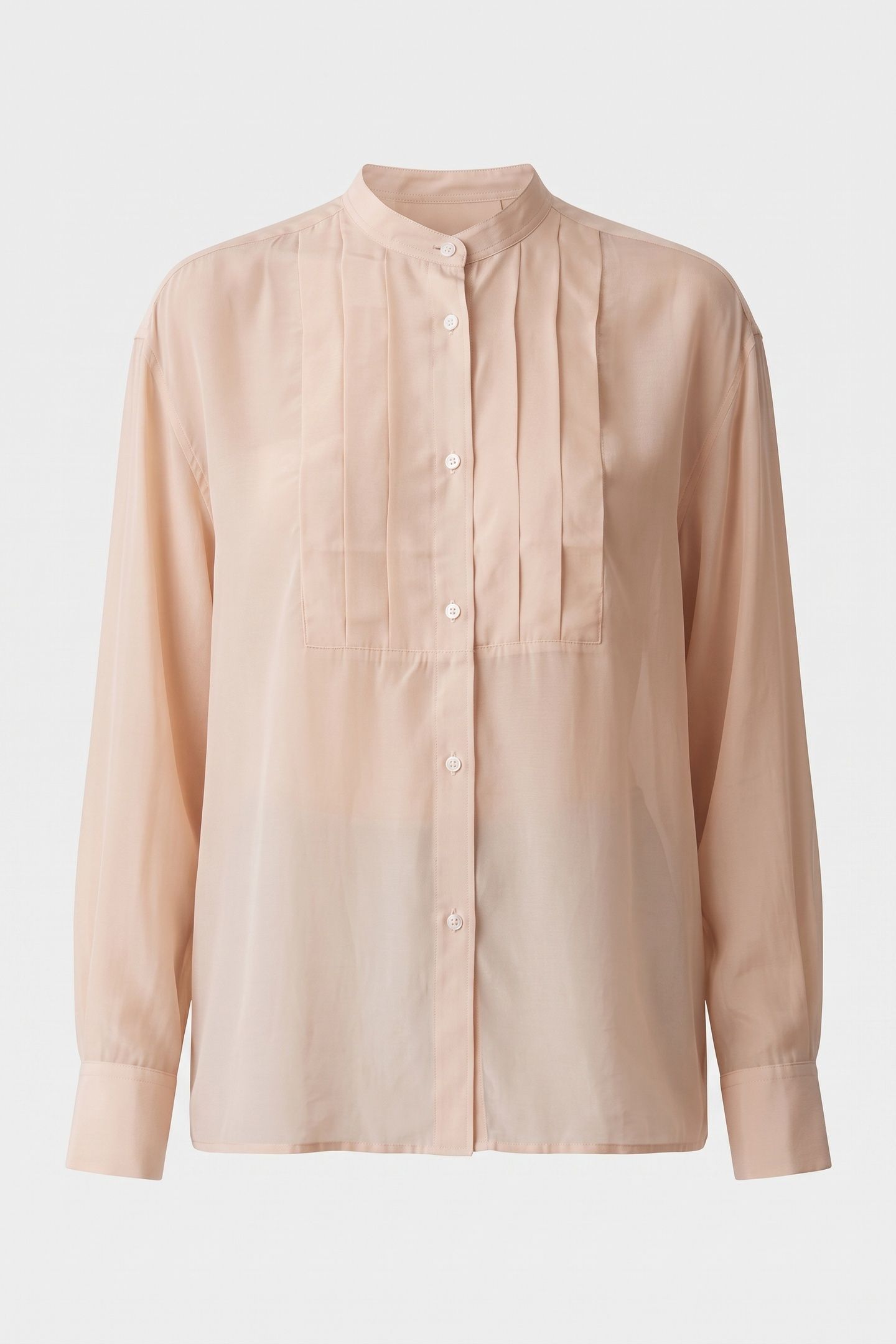 HENNA FLUID TUXEDO SHIRT BEIGE 3