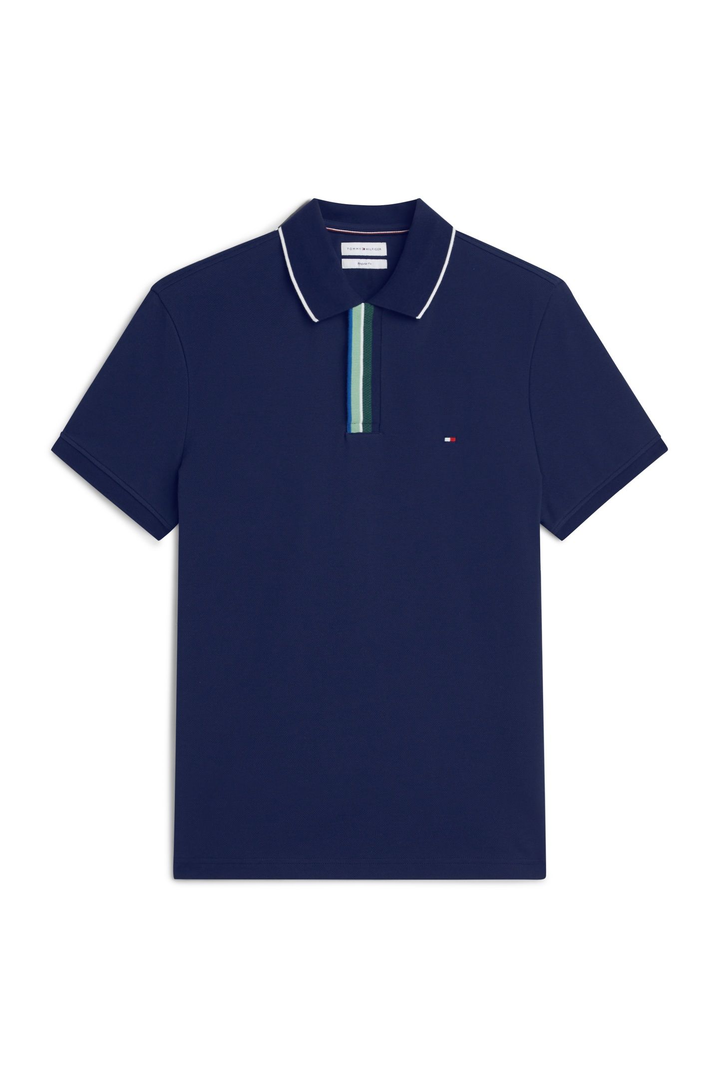 PIQUE PLACKET T-SHIRT CARBON NAVY 3