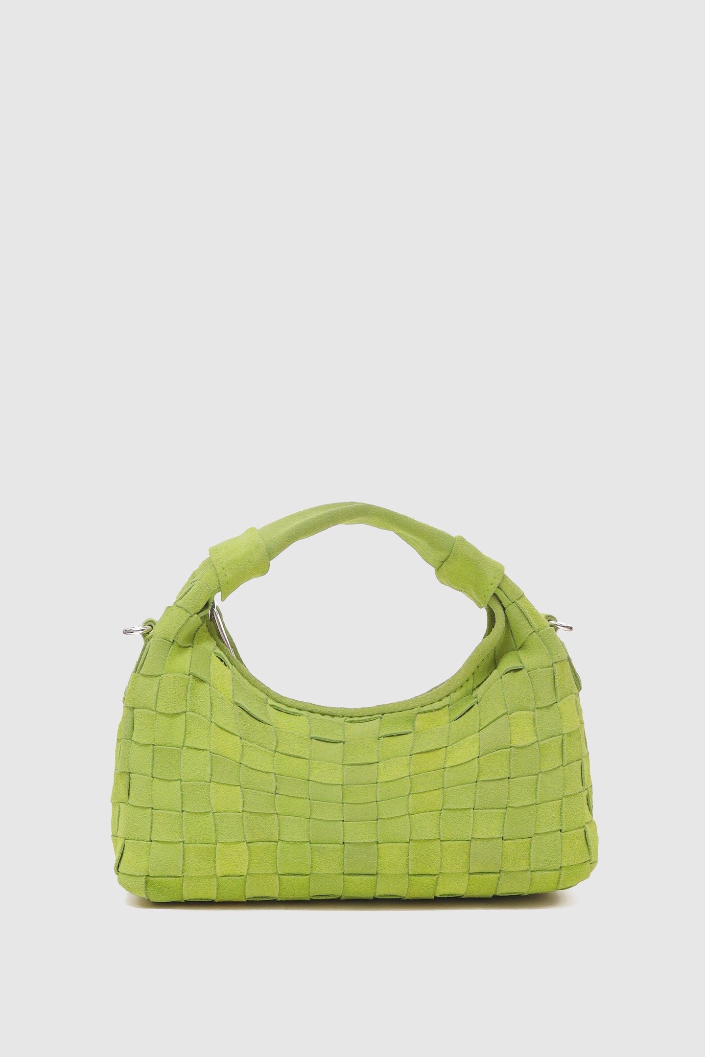 MINI DANDY BRAIDED SUEDE LIME 1