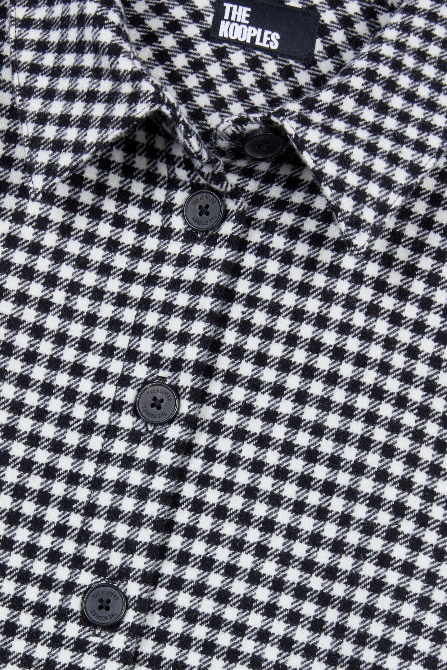 LONG-SLEEVED SHIRT W CLASSIC COLLAR BLACK WHITE 4