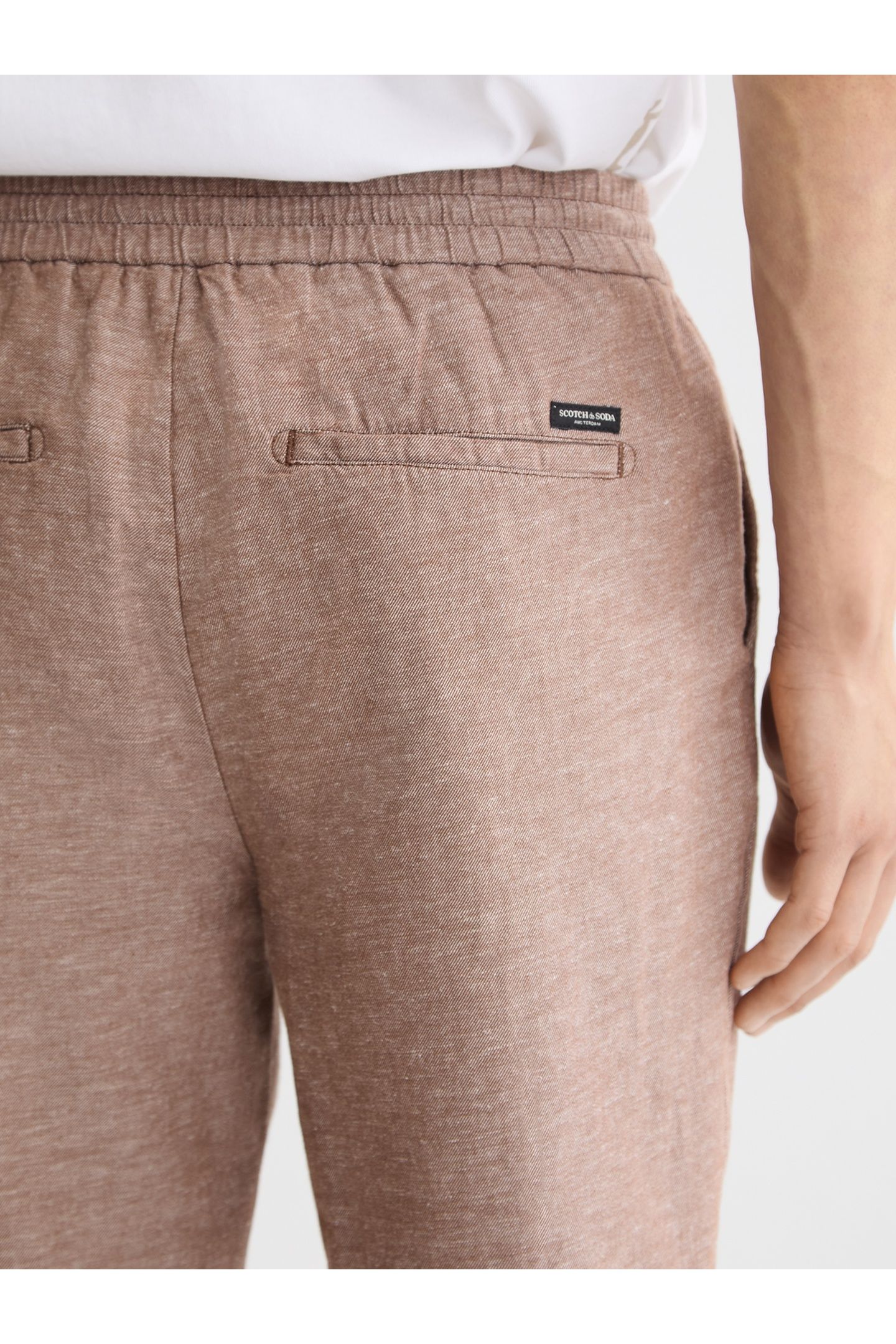 SEASONAL CORE - WARREN - STRAIGHT-FIT COTTON LINEN JOGGER SO 3
