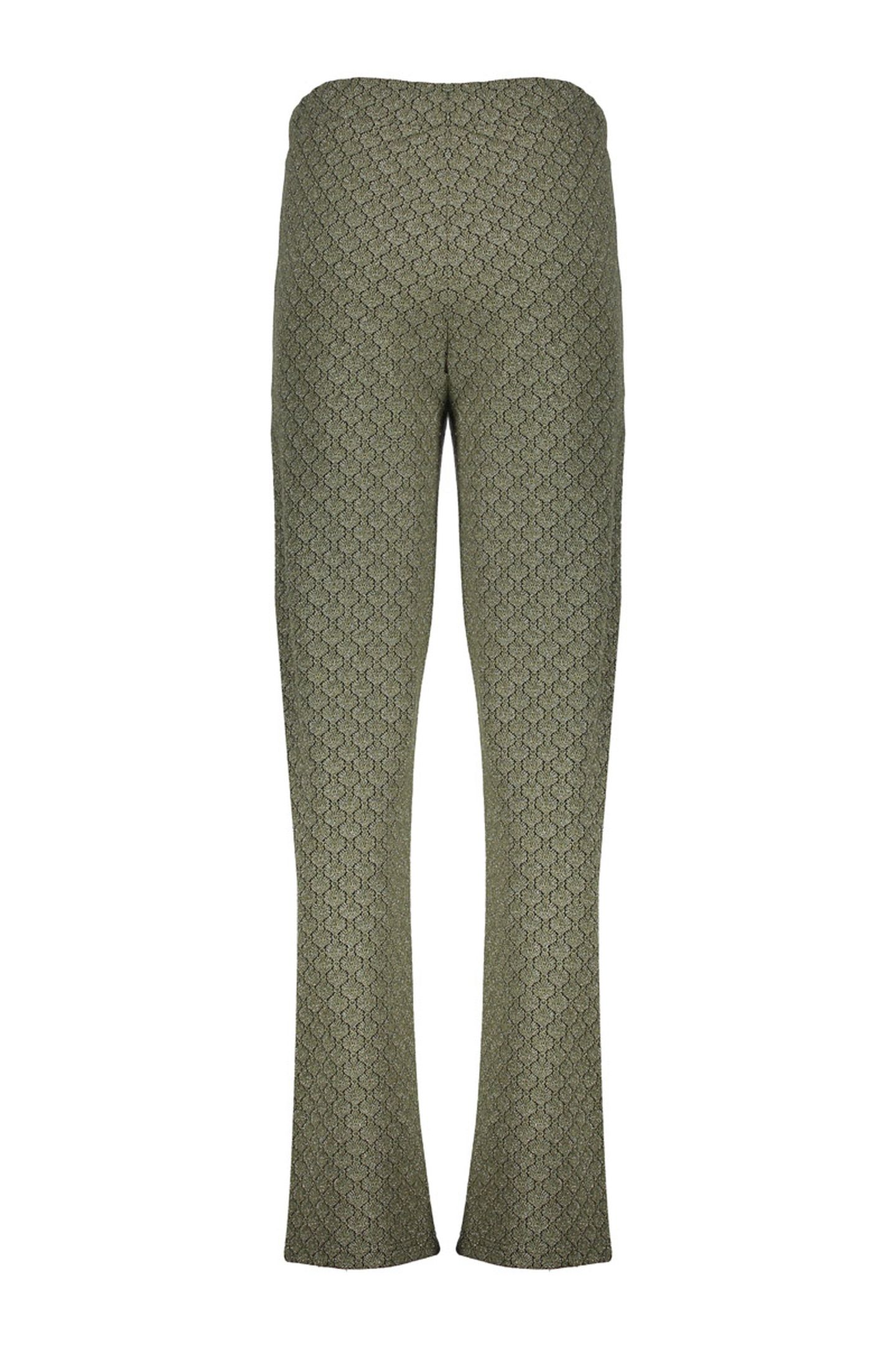 PANTS JACQUARD LUREX GREEN/BLACK 2