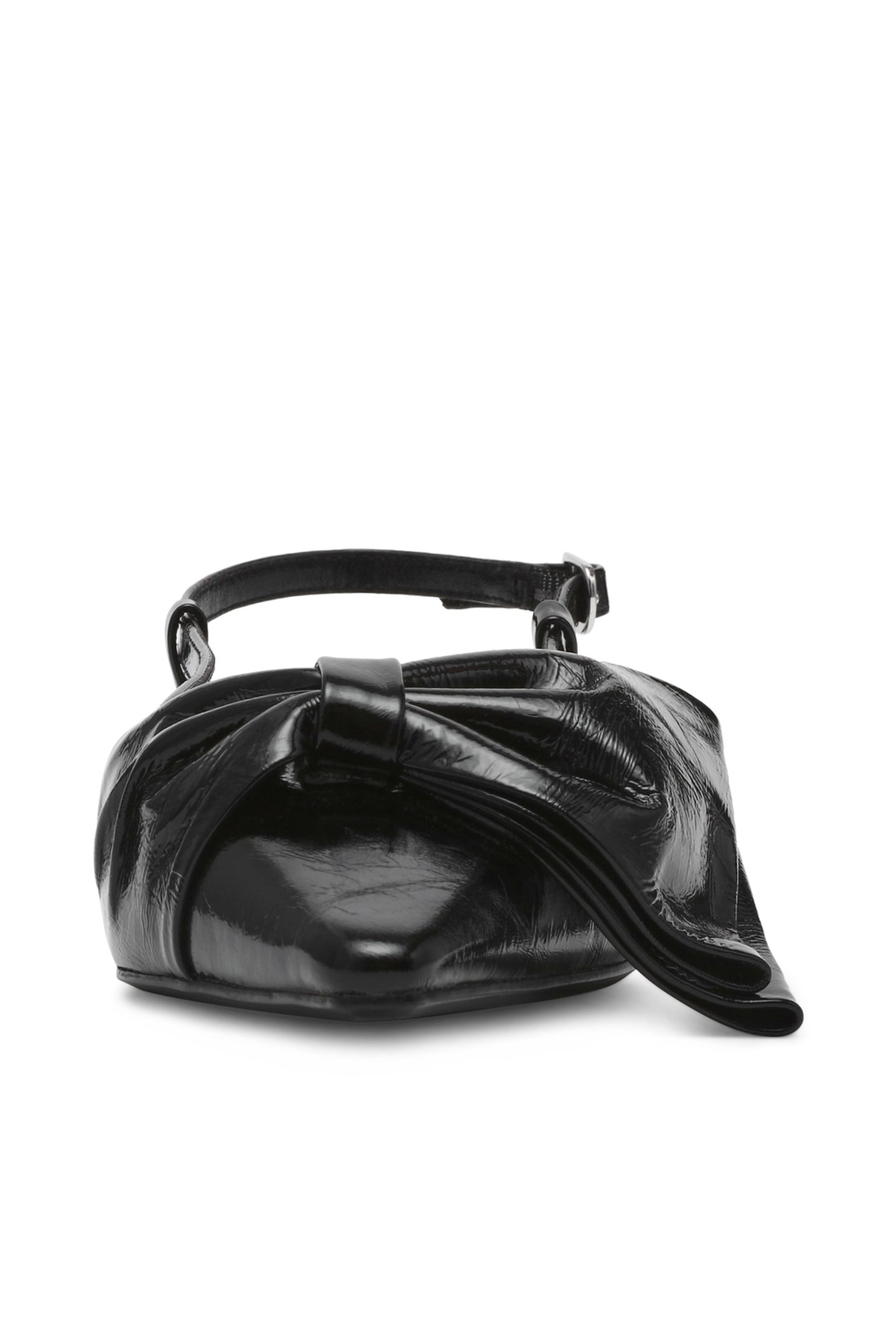 DAZZLED FLAT SHOES BLACK LEATHER 3