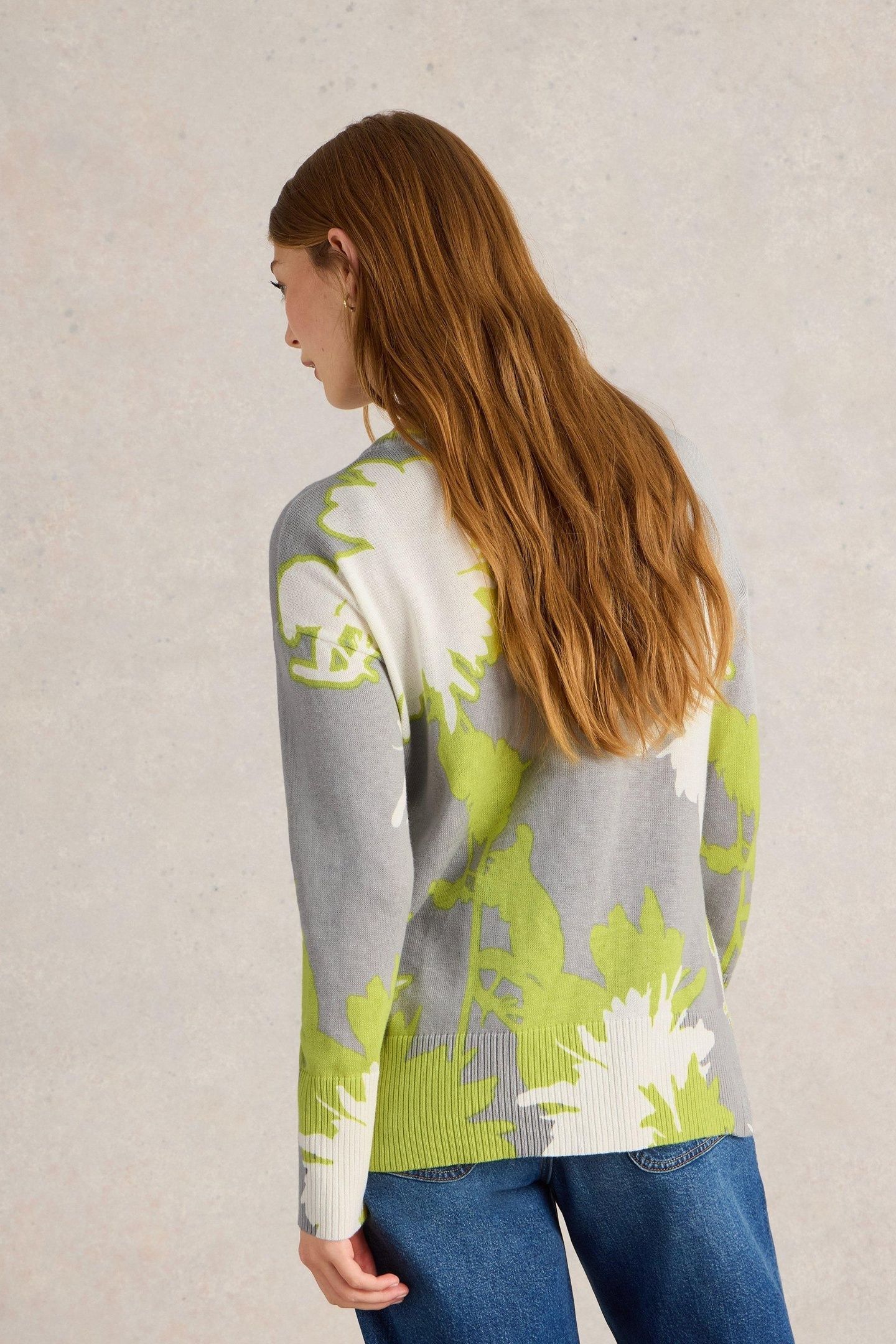OLIVE FLORAL JUMPER GREY PRINT 2
