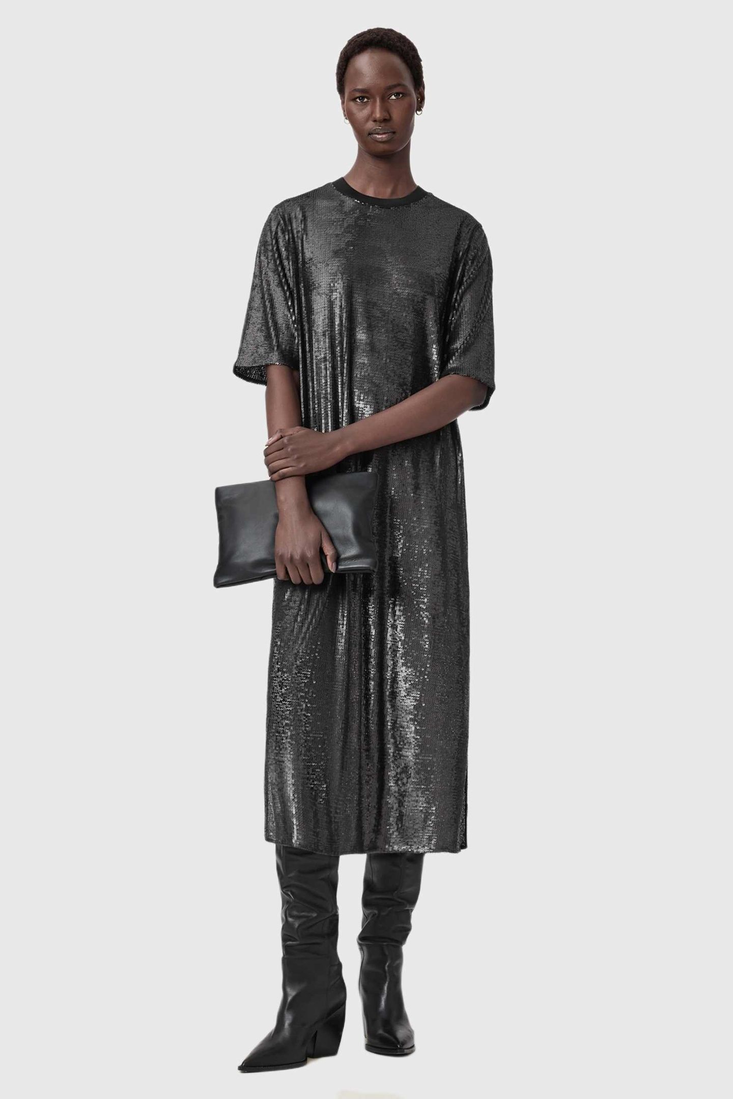 ANNA JUELA DRESS MATTE BLACK 2