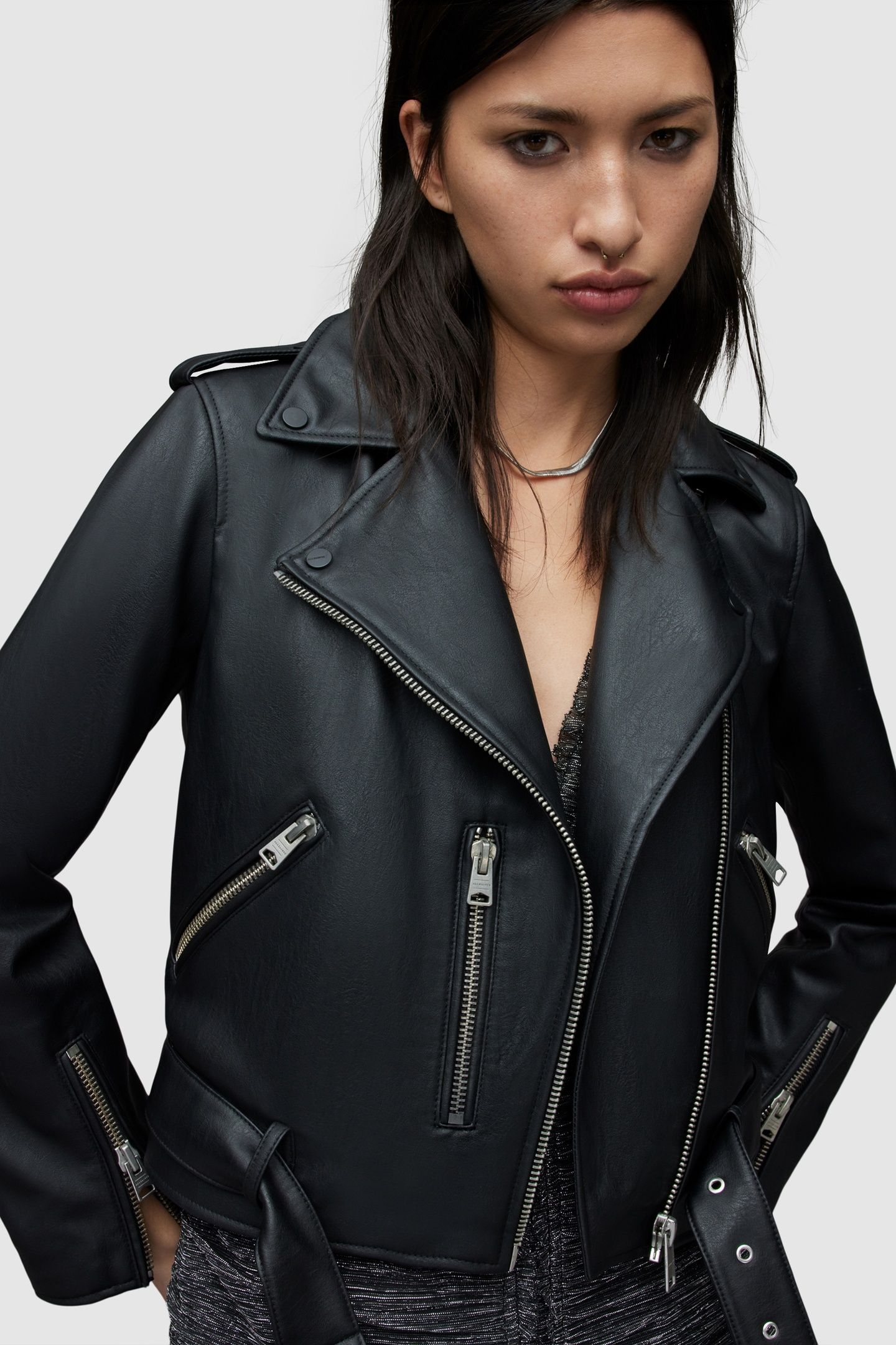 BALFERN FAUX BIKER BLACK 6