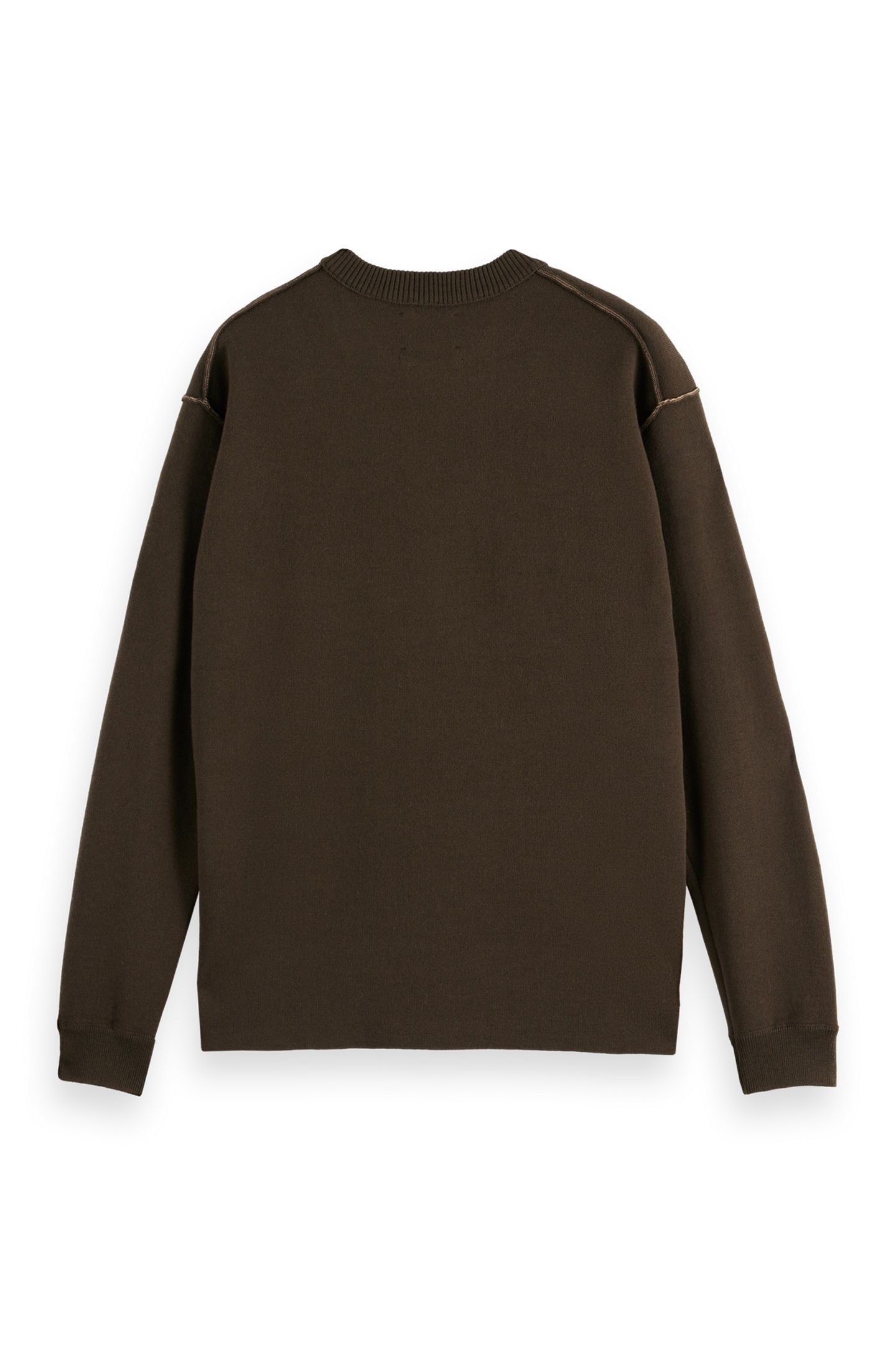 MERINO DOUBLE FACE DROPPED SHOULDER CREWNECK DEMITASSE 5