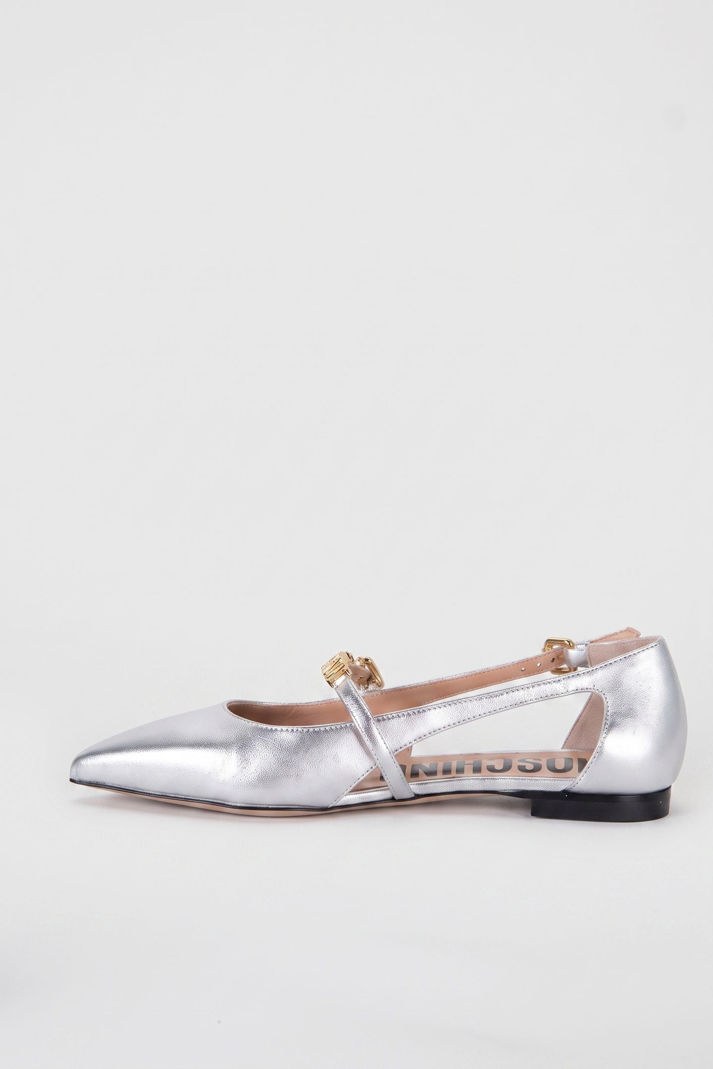 GOATSKIN BALLERINA SILVER 2