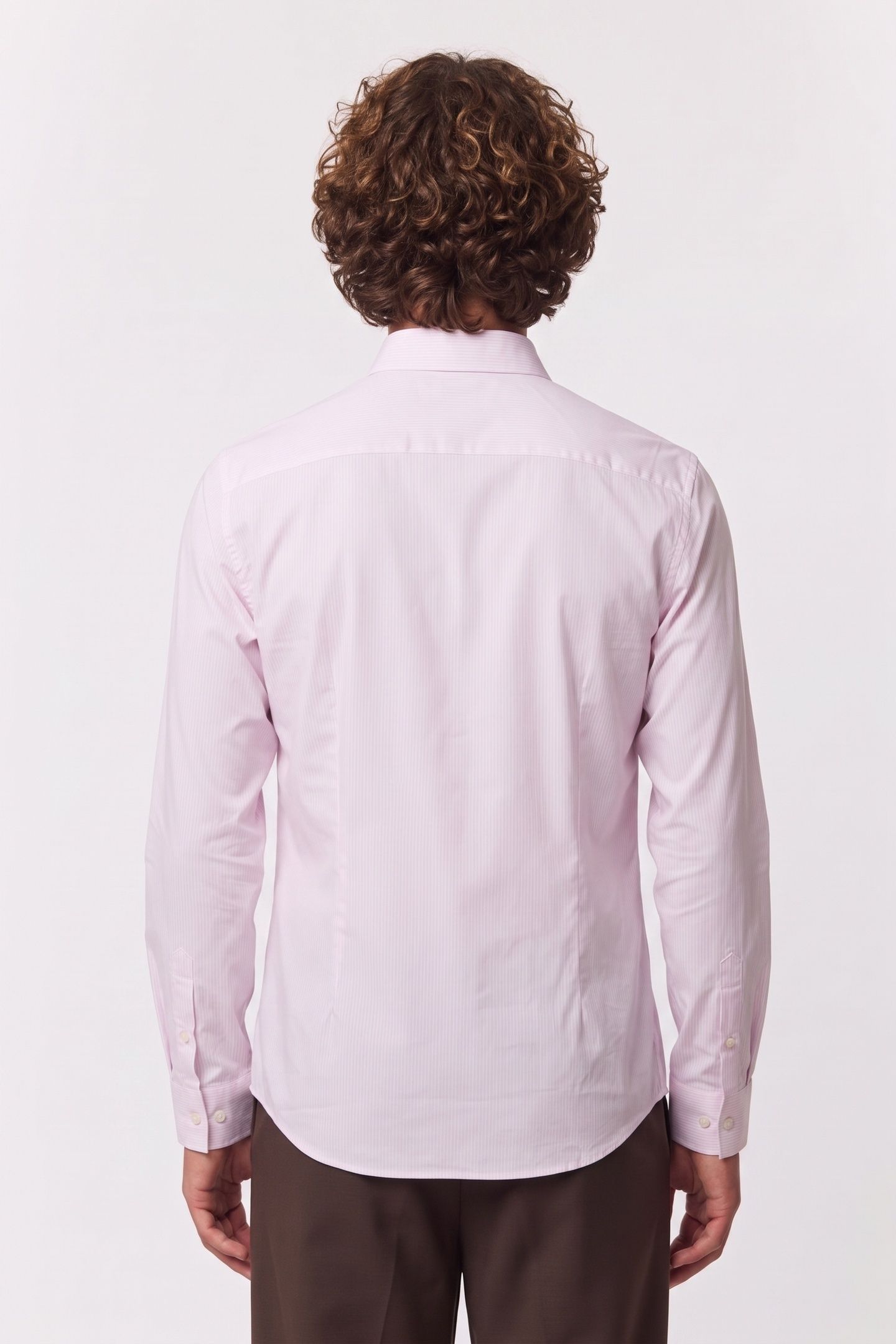 LS THIN STRIPE STRETCH SHIRT BALLET SLIPPER 2