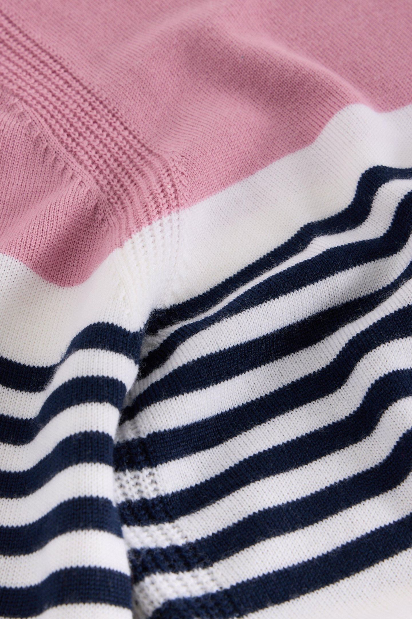STRIPE CREW MERINO PINK MULTI 4