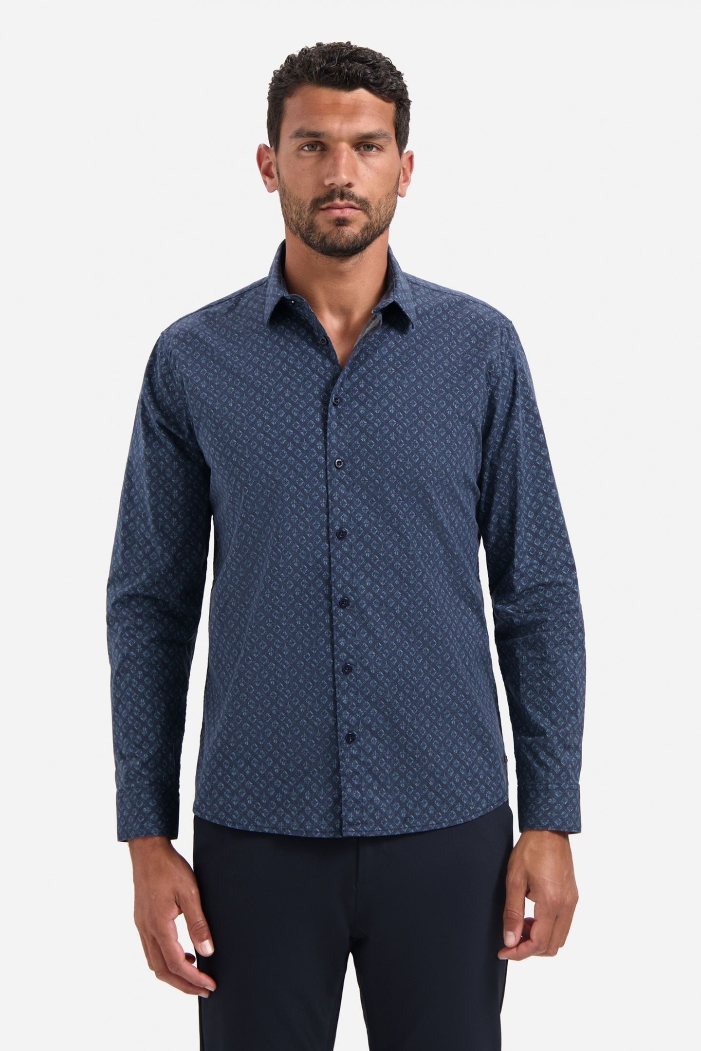 SHIRT STRECH ALLOVER PRINTED NIGHT 1