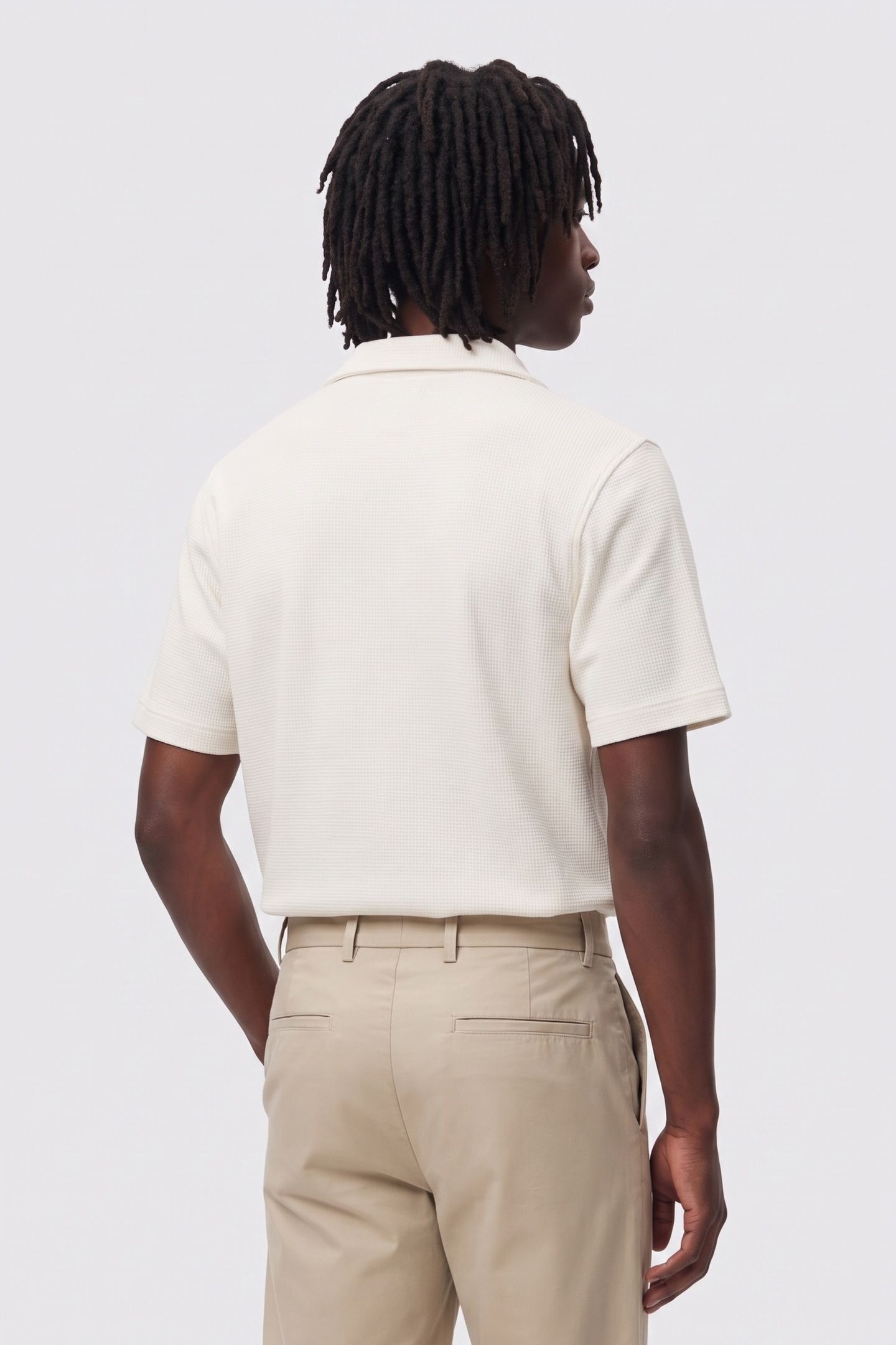 SS HD COTTON WAFFLE POLO TOFU 2