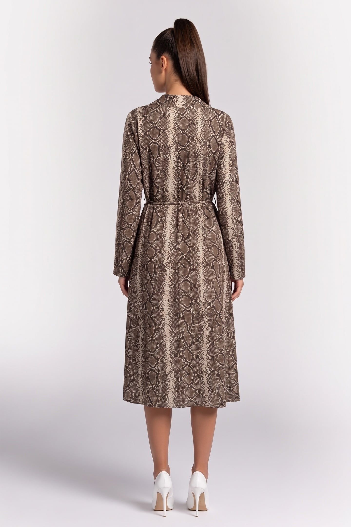 GLO WRAP DRESS BEIGE 2