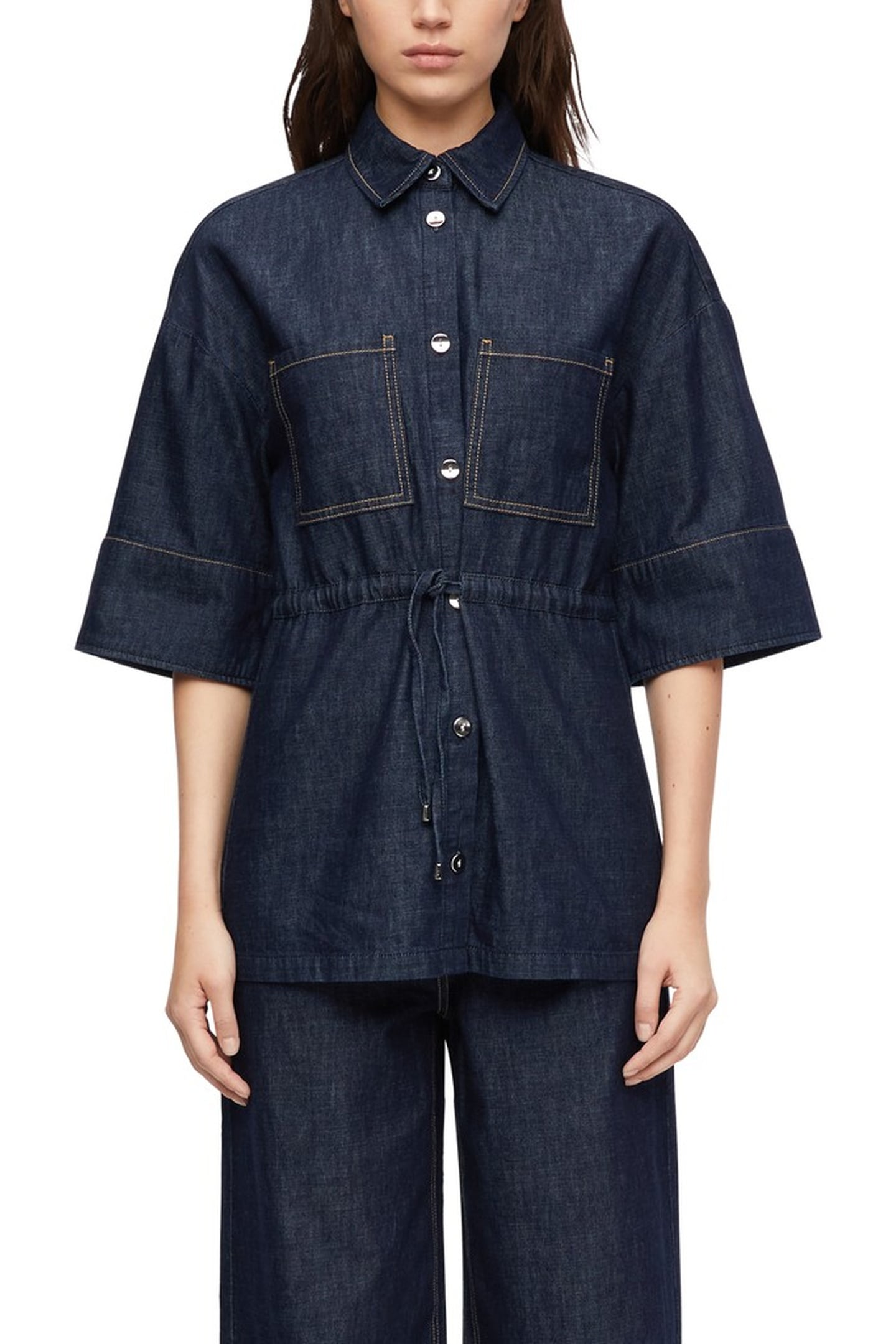 COMMA BLOUSES BLUE DENIM 1
