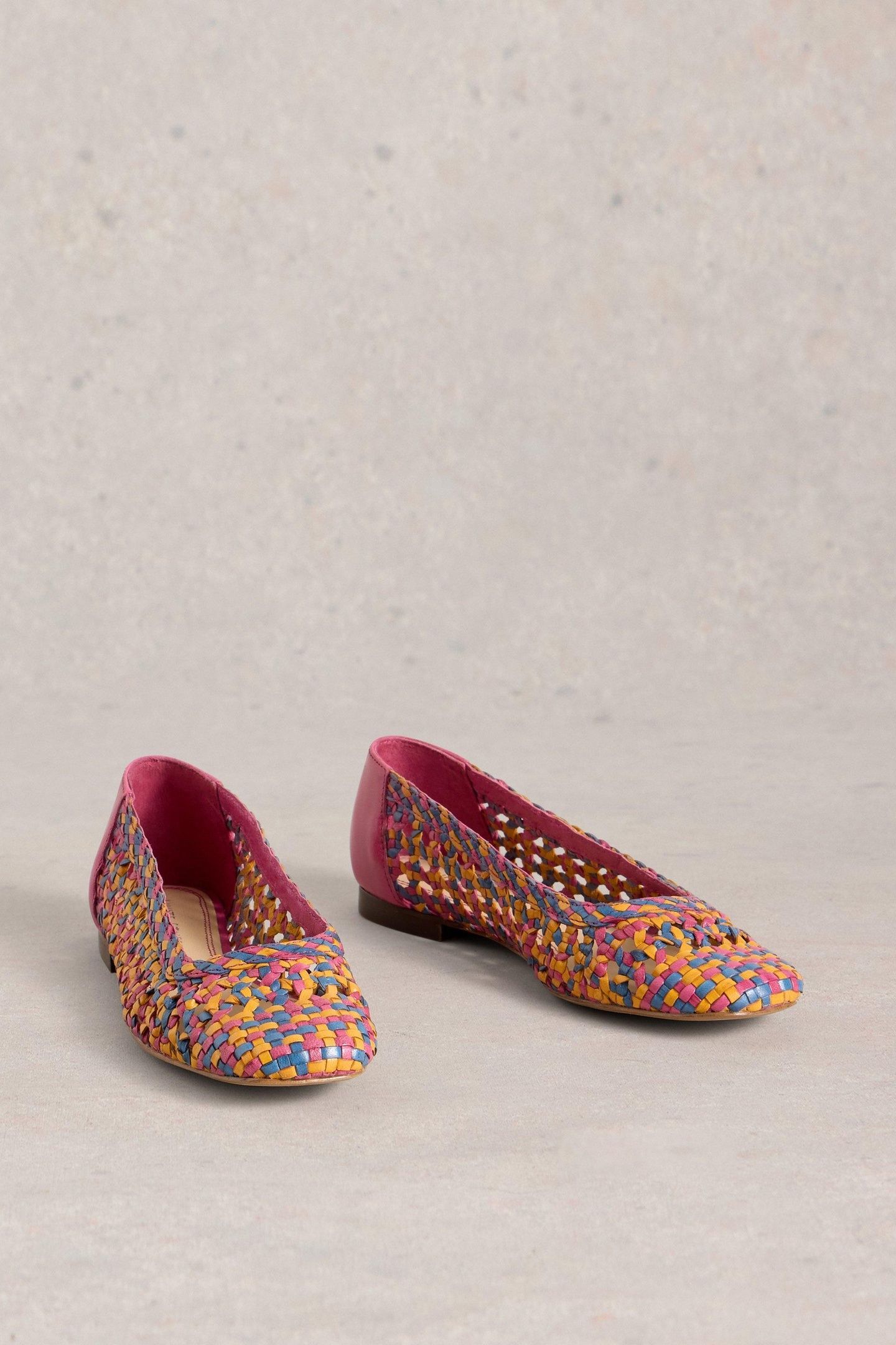 WINNIE WOVEN BALLERINA BRIGHT PINK 5