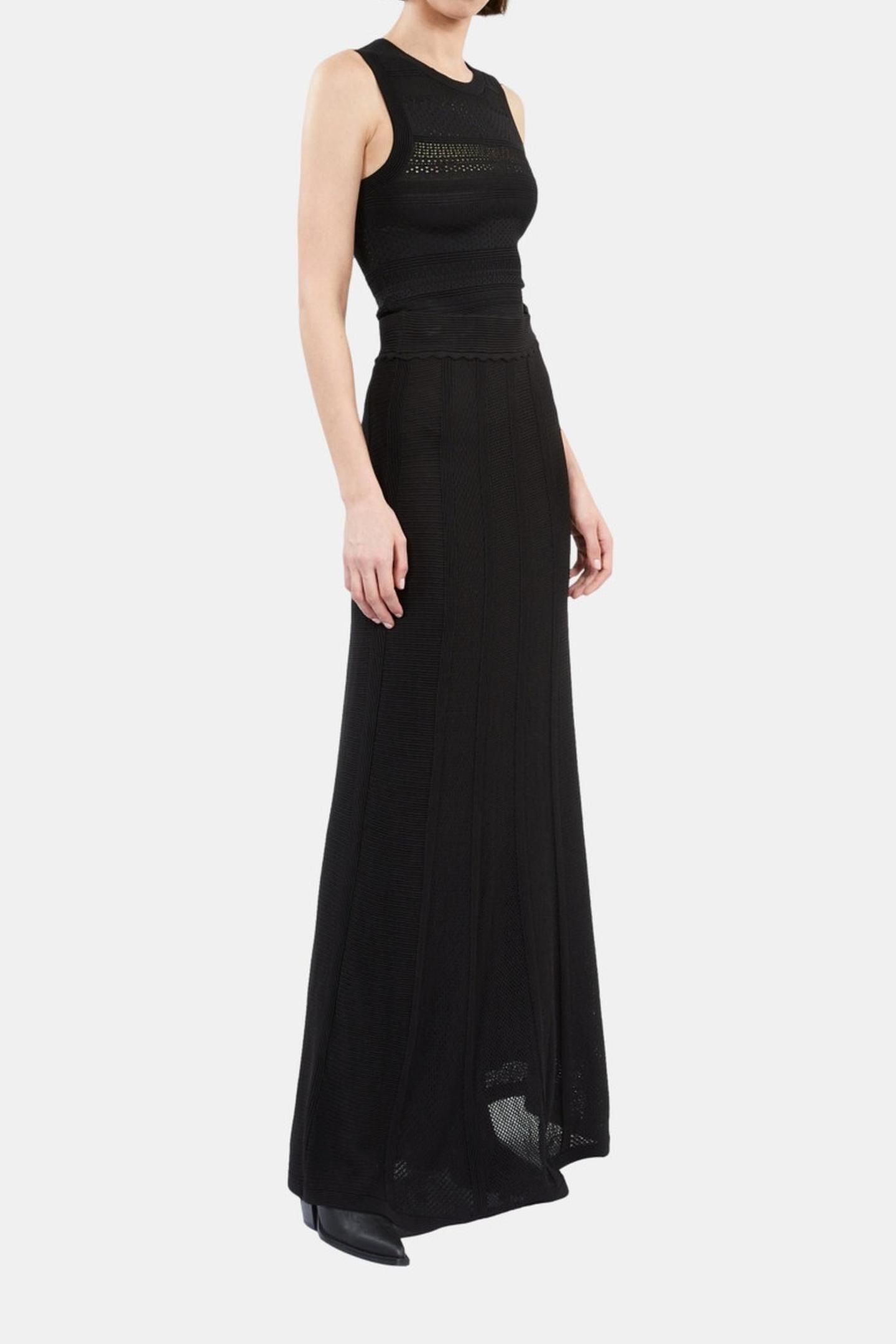 SLEEVELESS TOP WITH STITCHING DETAILS BLACK 1