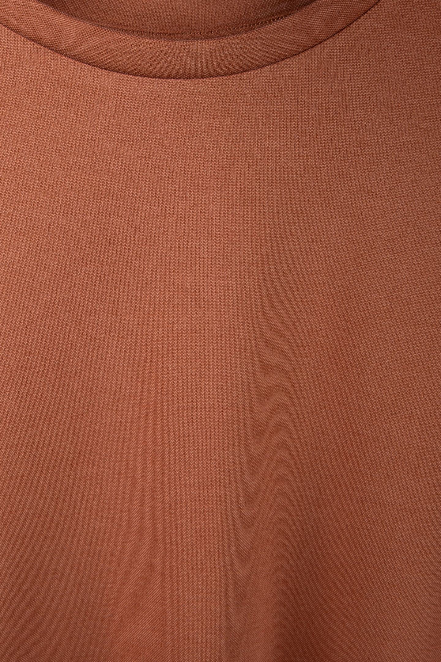 TOP BOXY WASHED MODAL PIQUE CACAO 4