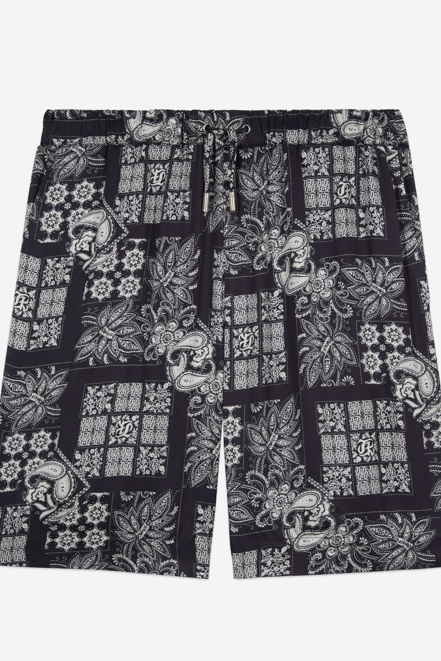 SHORTS WITH ELASTIC WAIST NAVY/WHITE 5