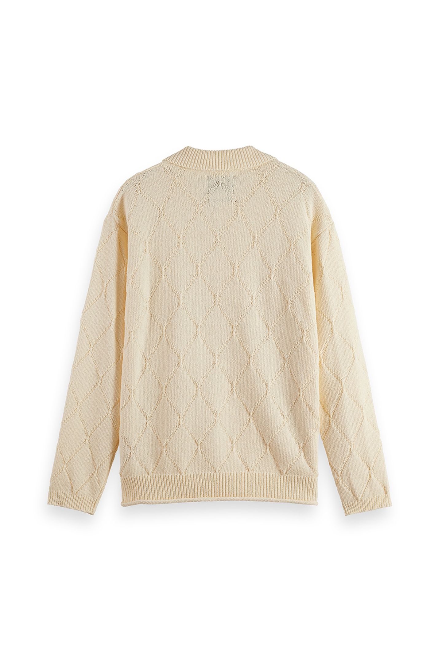 OPEN WORK LONG SLEEVE SHIRT EGGNOG 4