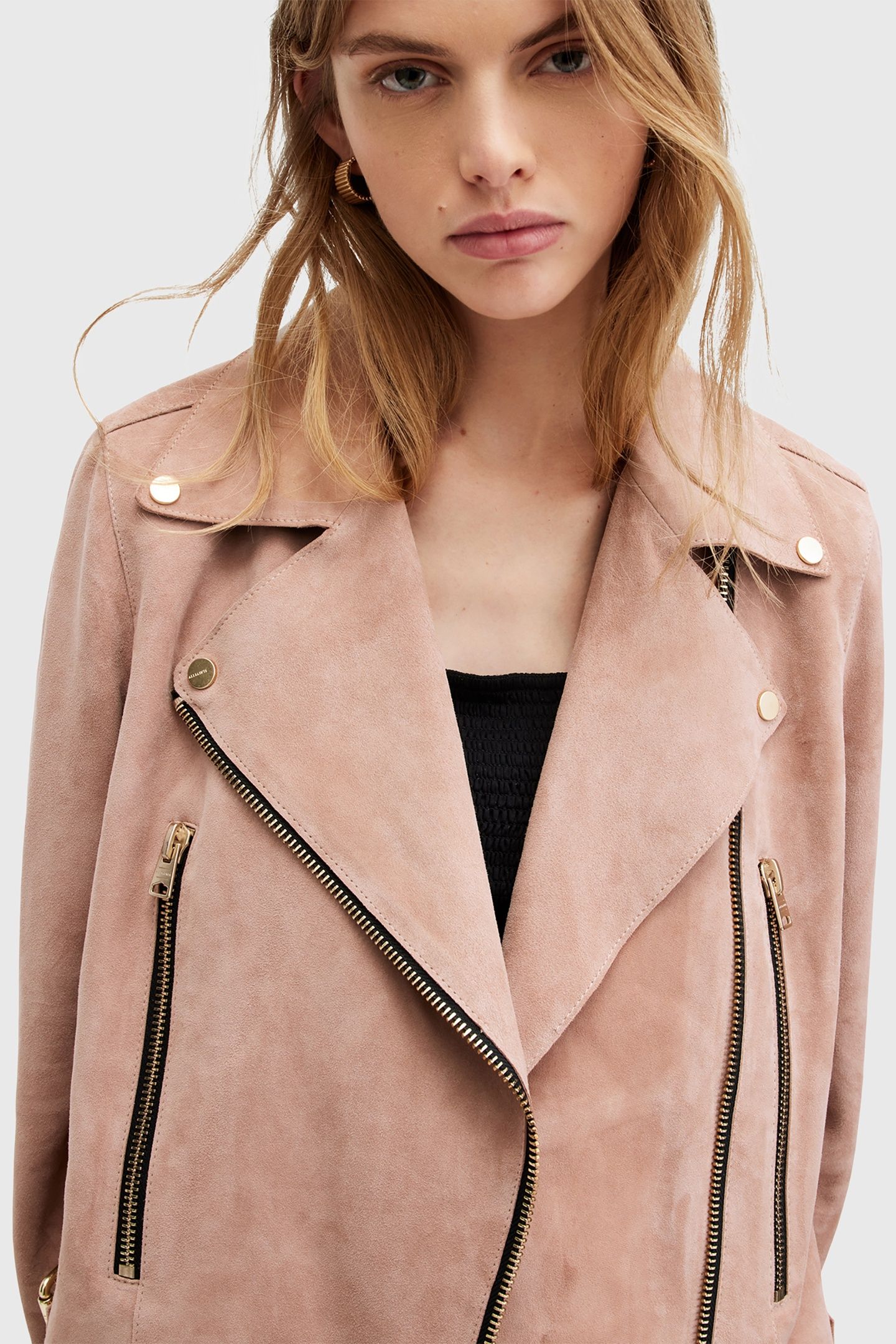 BEALE SUEDE BIKER MISTY PINK 8