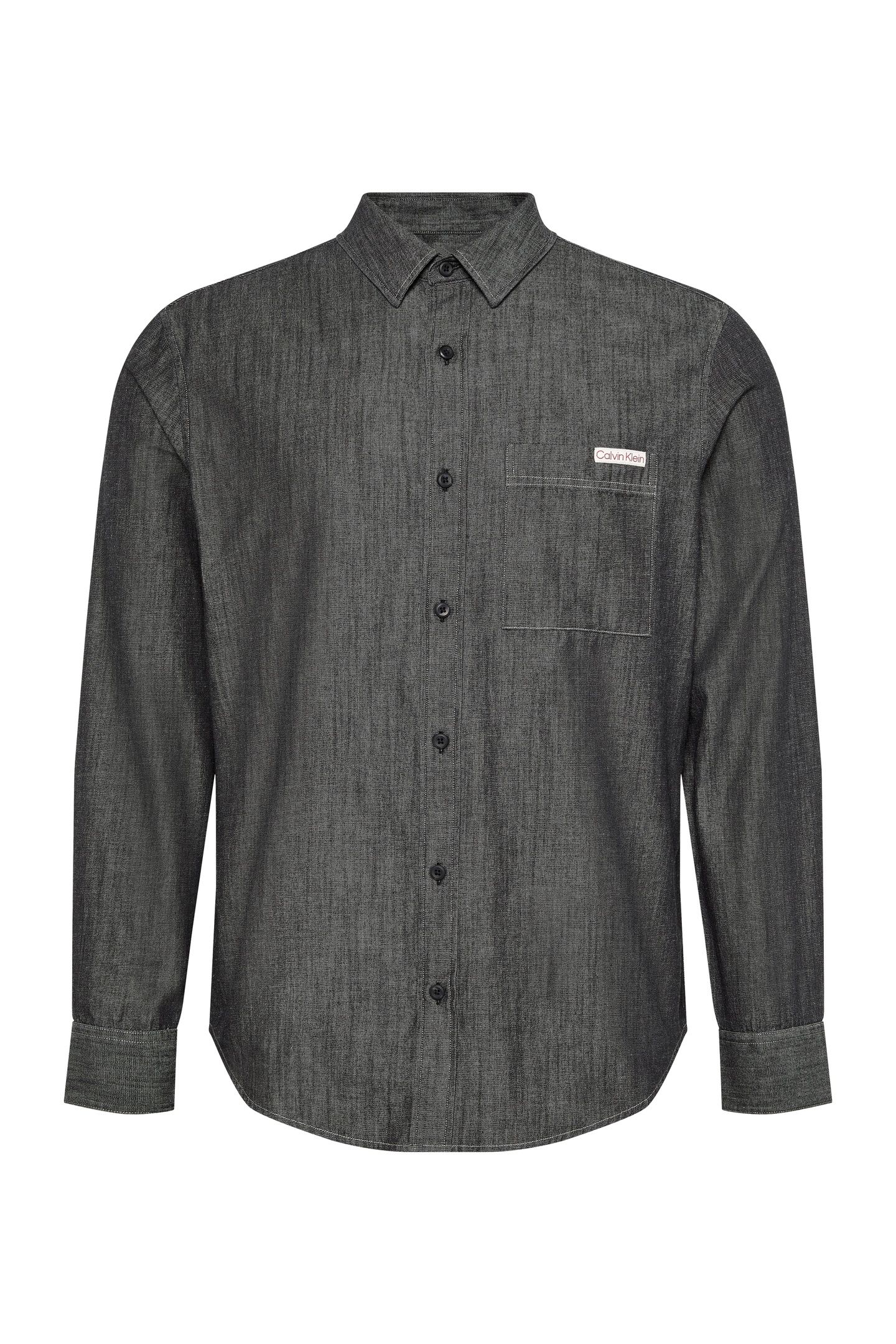 LONG SLEEVE CHAMBRAY CLASSIC SHIRT BLACK 3