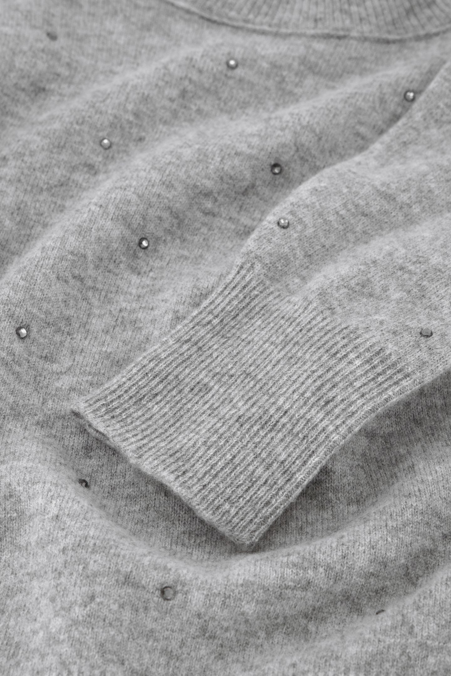 LIDI RHINESTONE PULLOVER GREY MELANGE 5