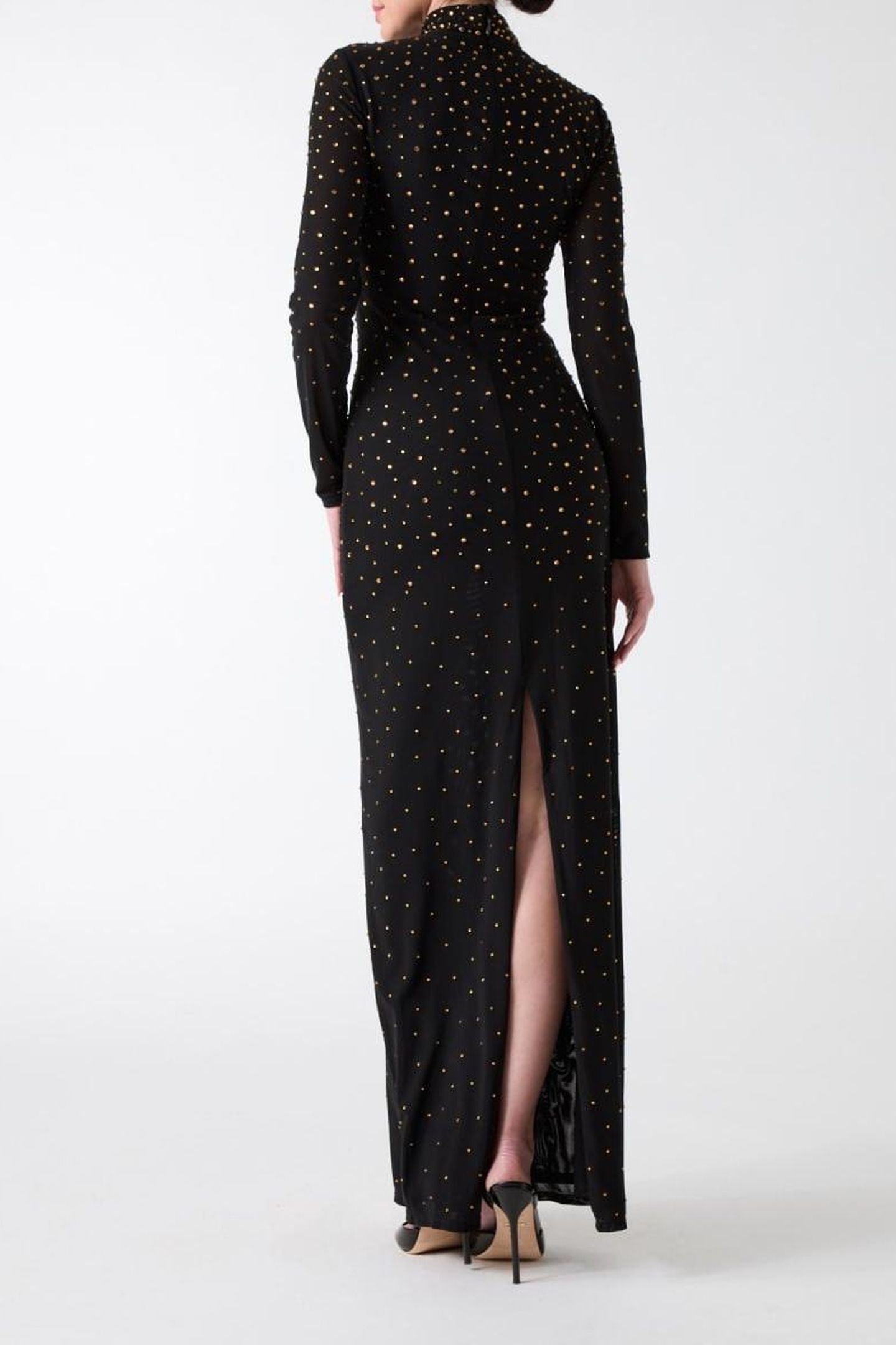 ON THE DOT MAXI JET BLACK A996 4