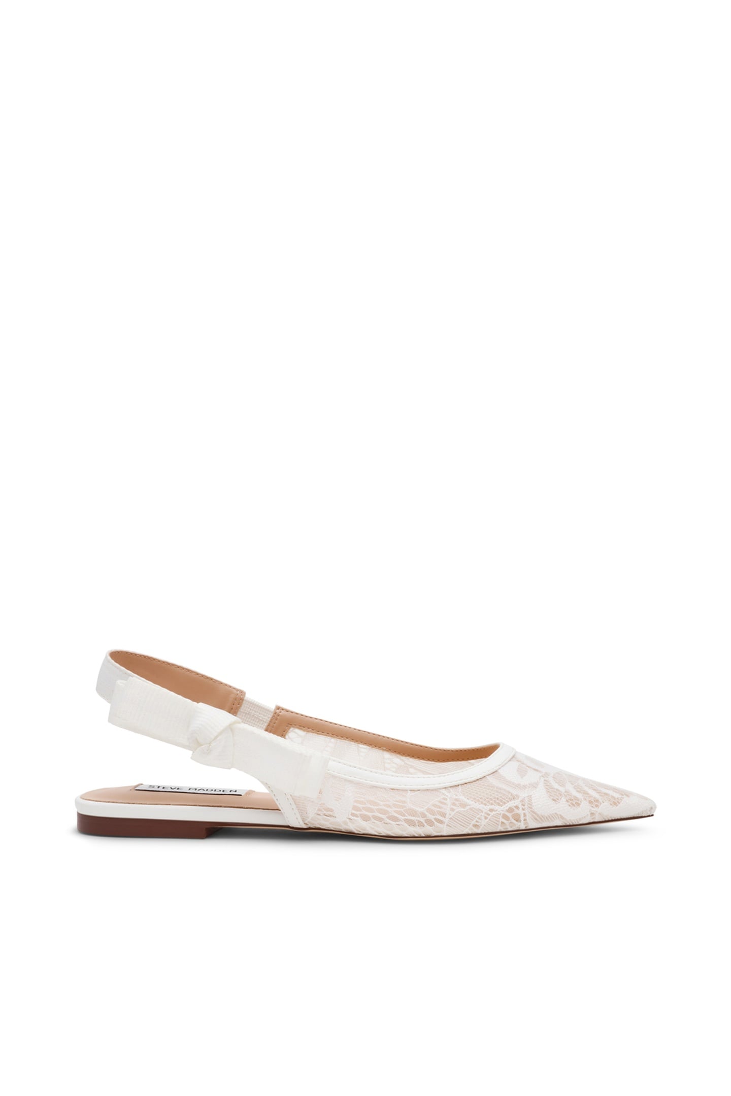 OLYVIA-L FLAT SHOES WHITE LACE 1