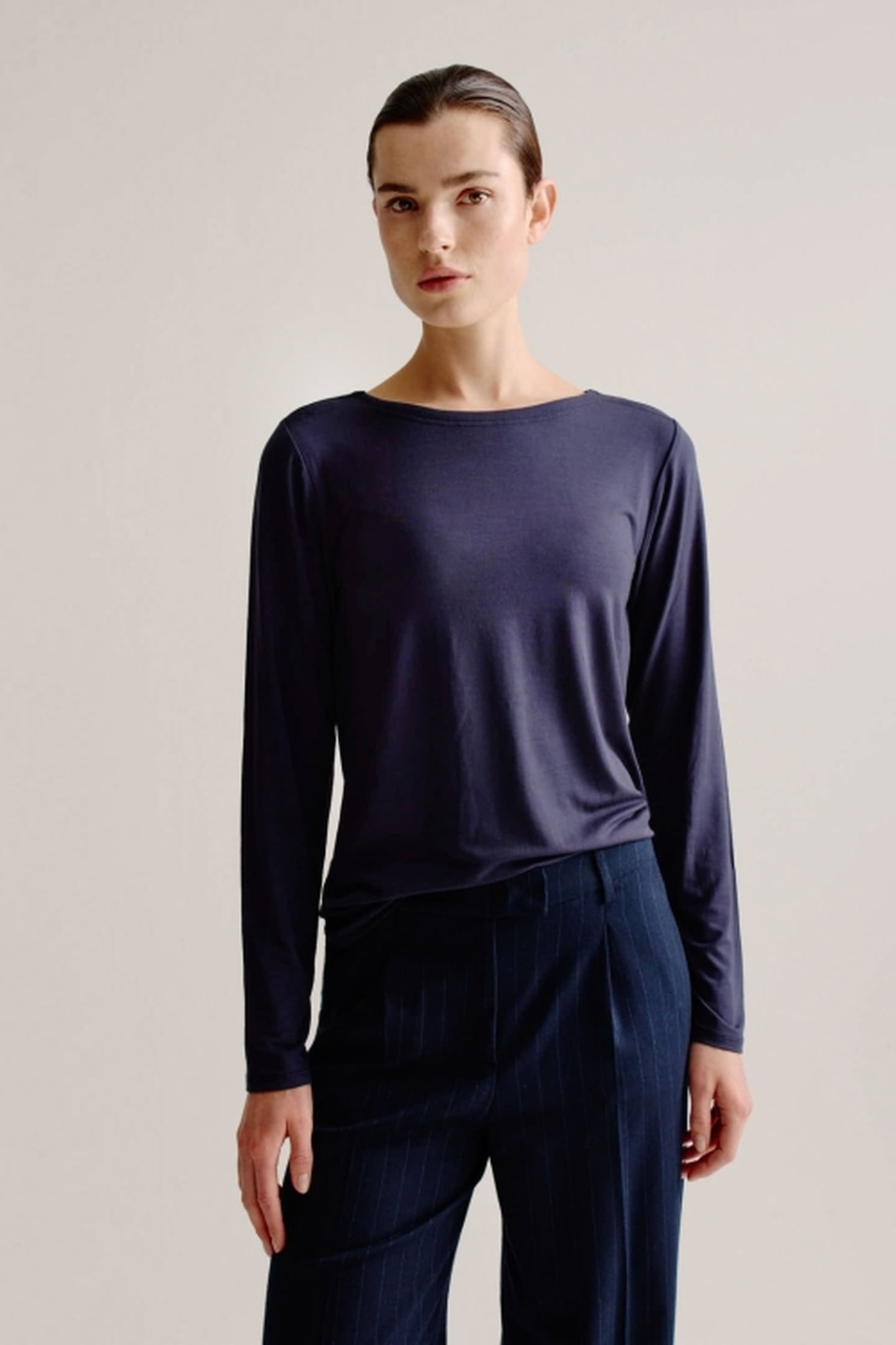 ALINE T-SHIRT SOLID NAVY 1