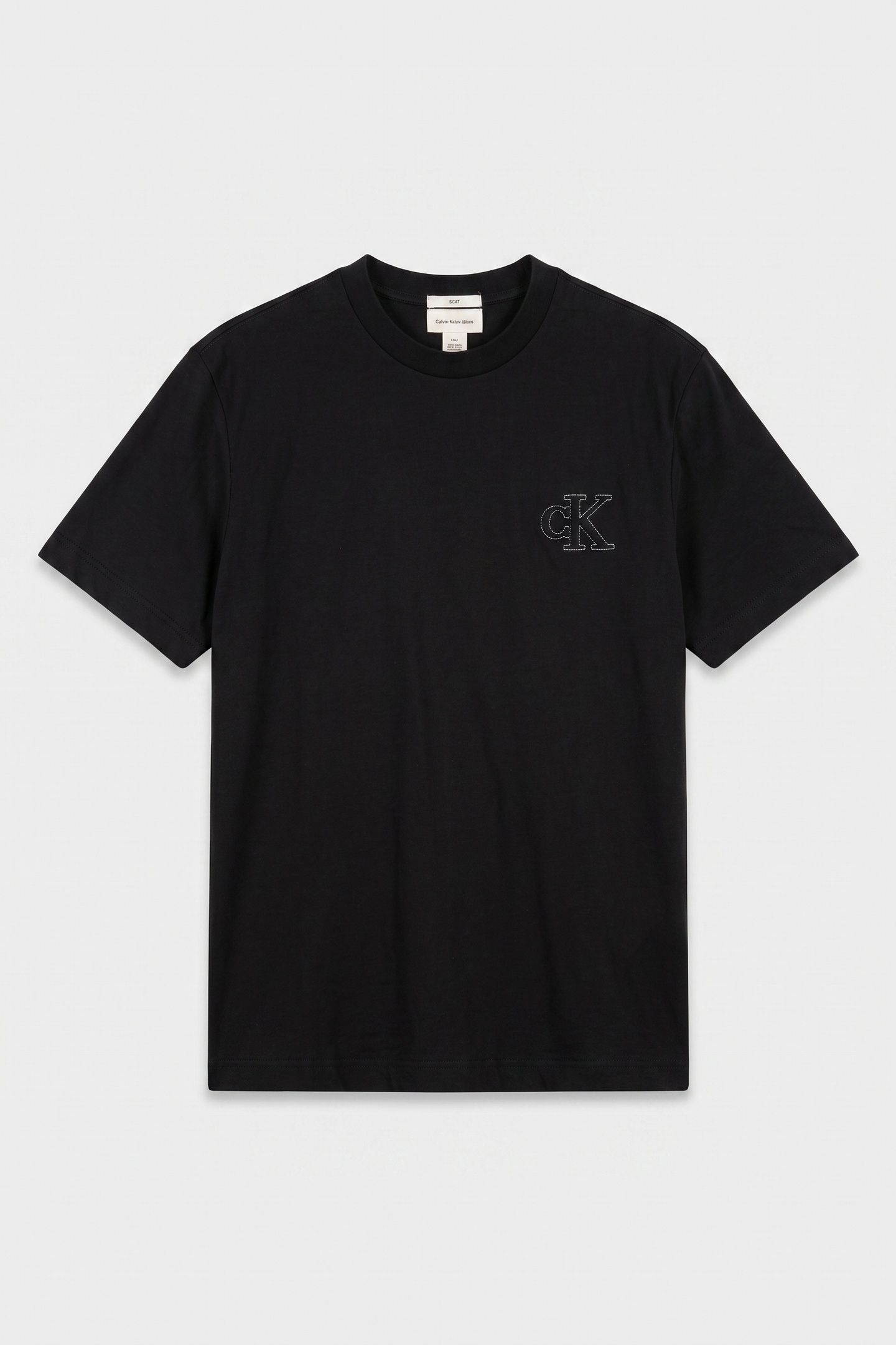 SS 30S JERSEY EASY MONOGRAM TEE BLACK 3