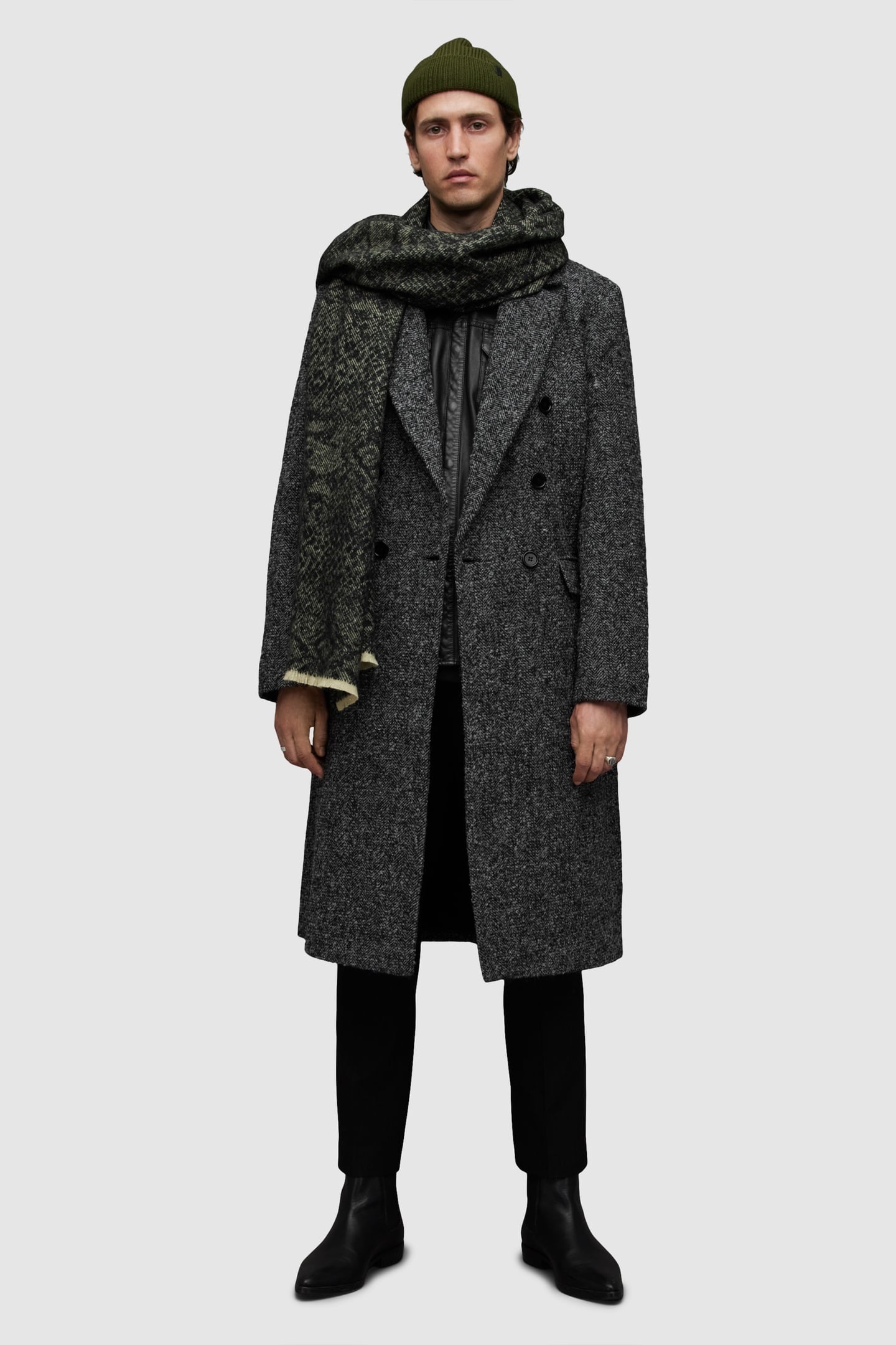 KEEGAN COAT BLACK/WHITE 3