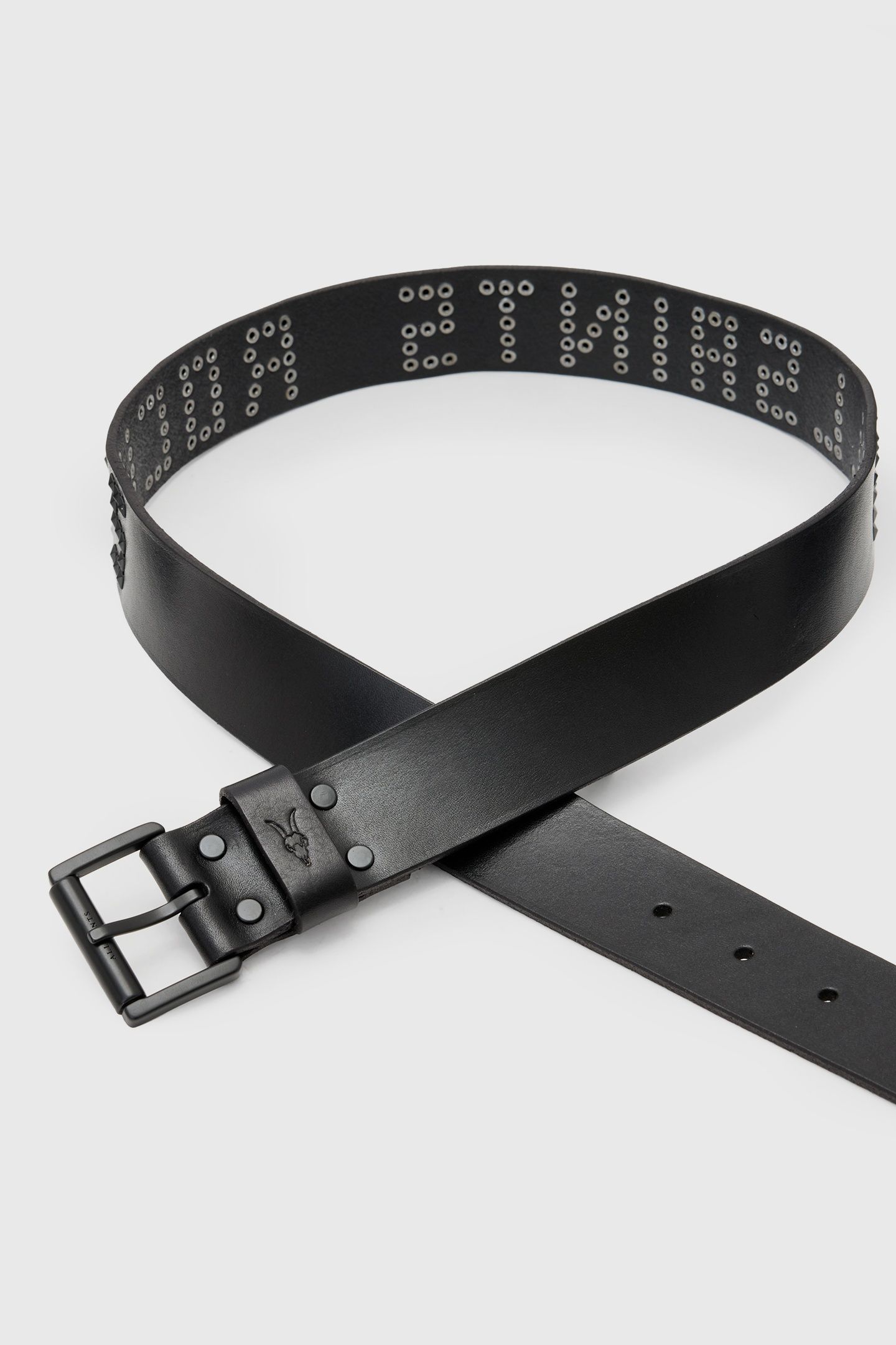 AS ROCKS STUD BELT BLACK/MATTE BLACK 3
